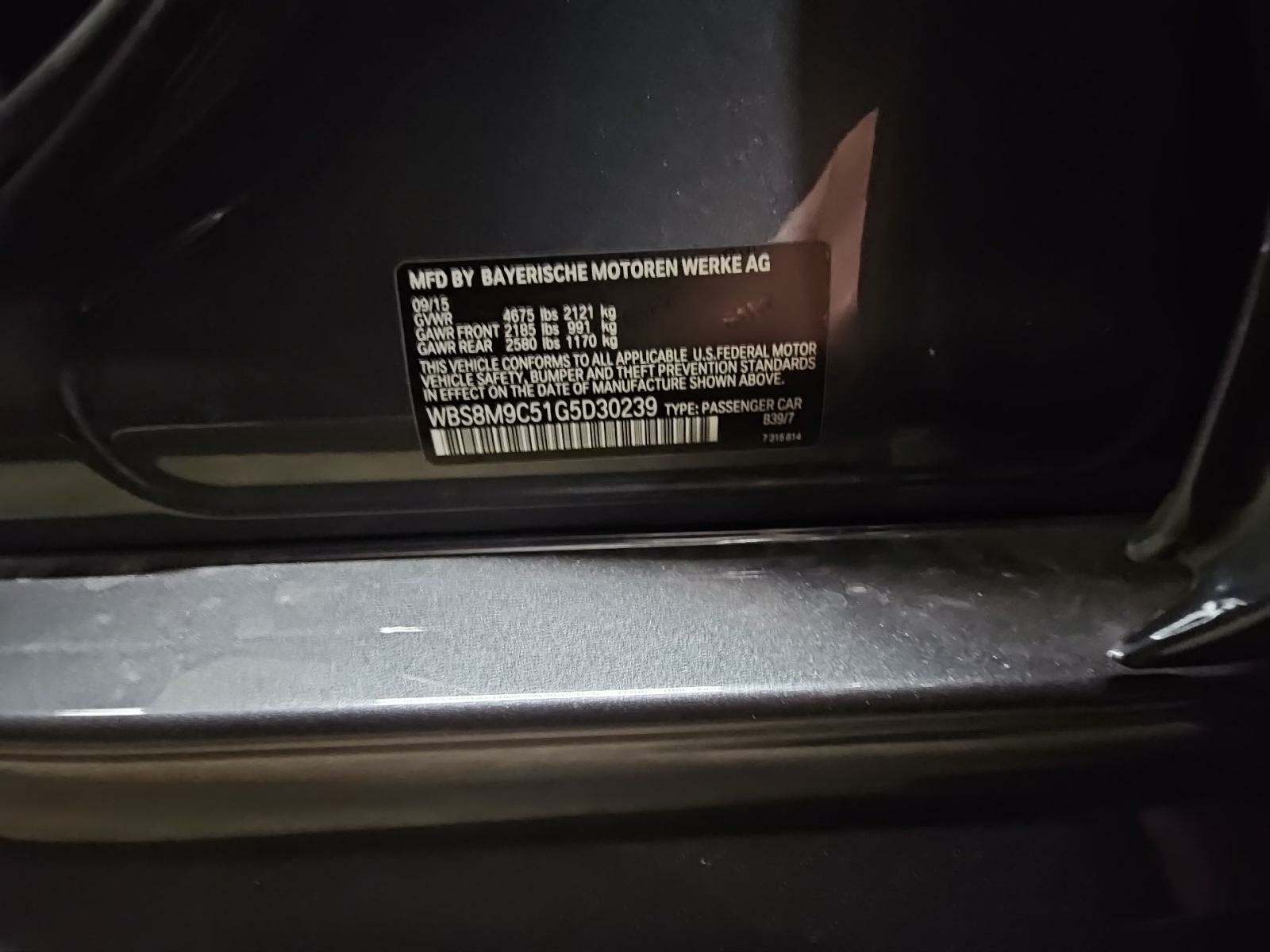 2016 BMW M3 Base RWD