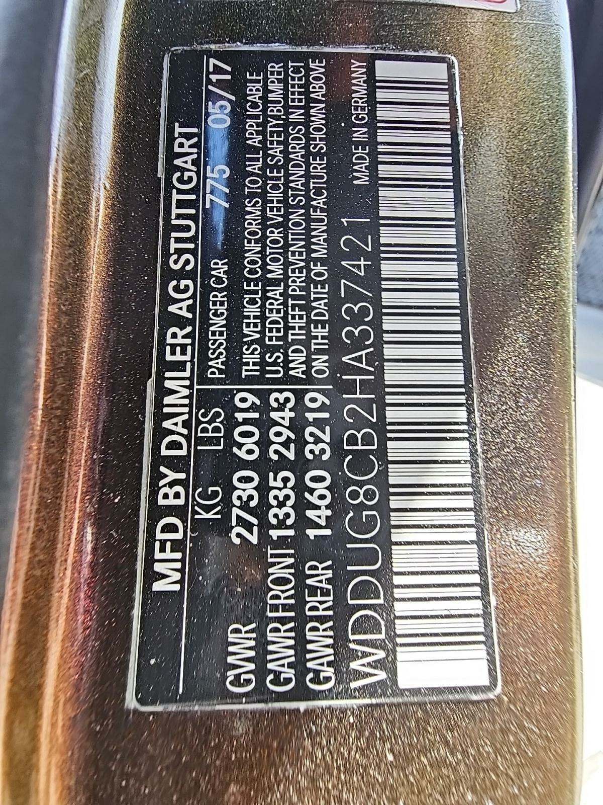 2017 Mercedes-Benz S-Class S 550 RWD