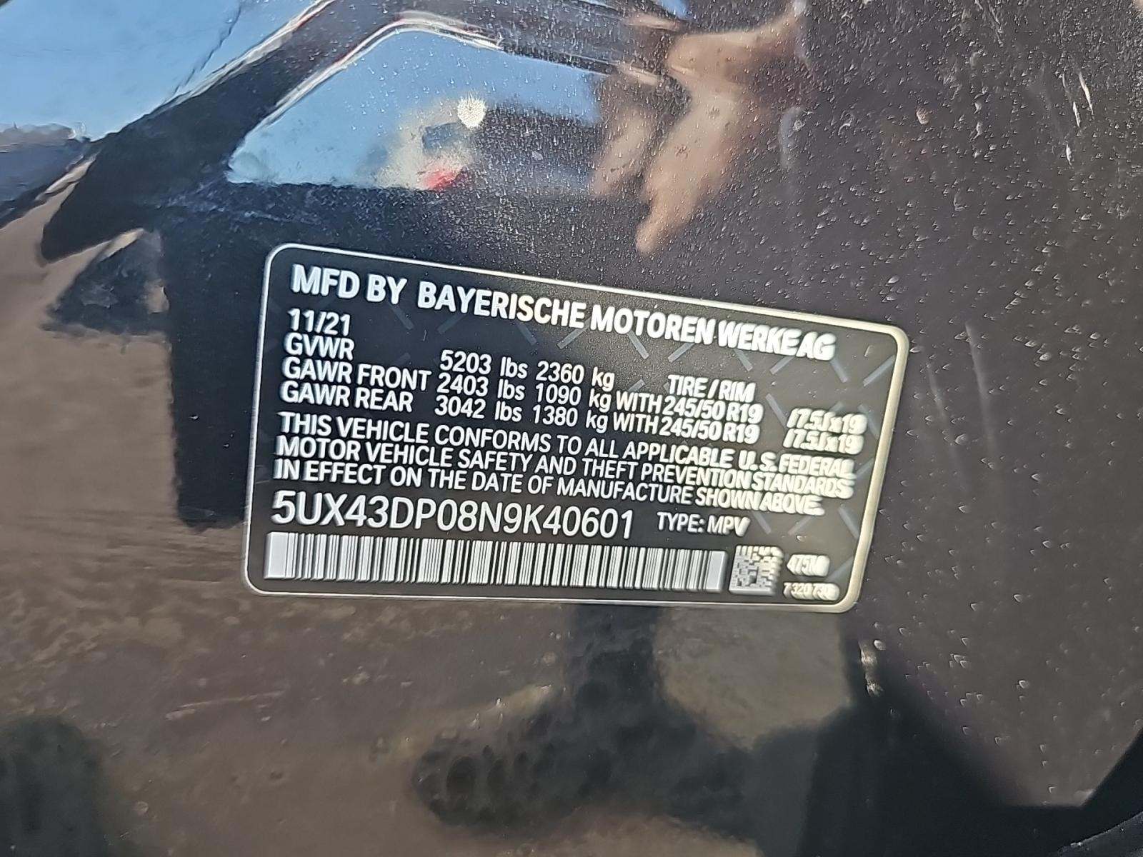 2022 BMW X3 sDrive30i RWD