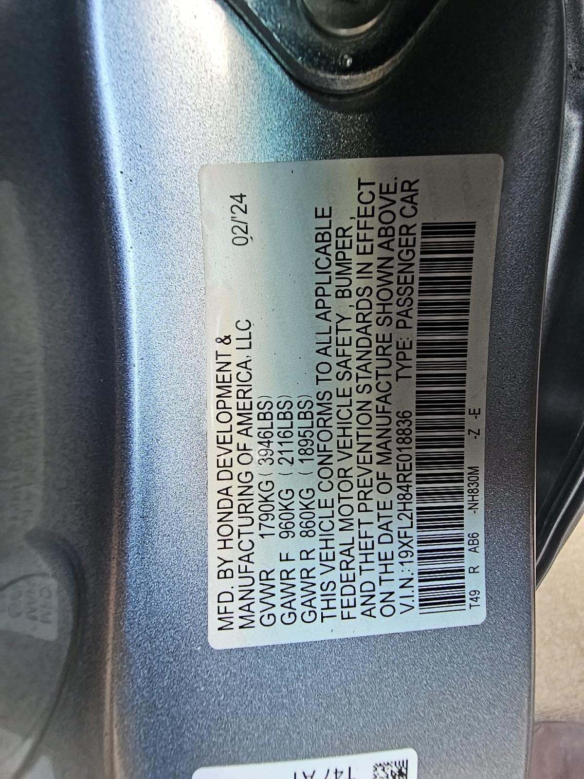 2024 Honda Civic Sport FWD