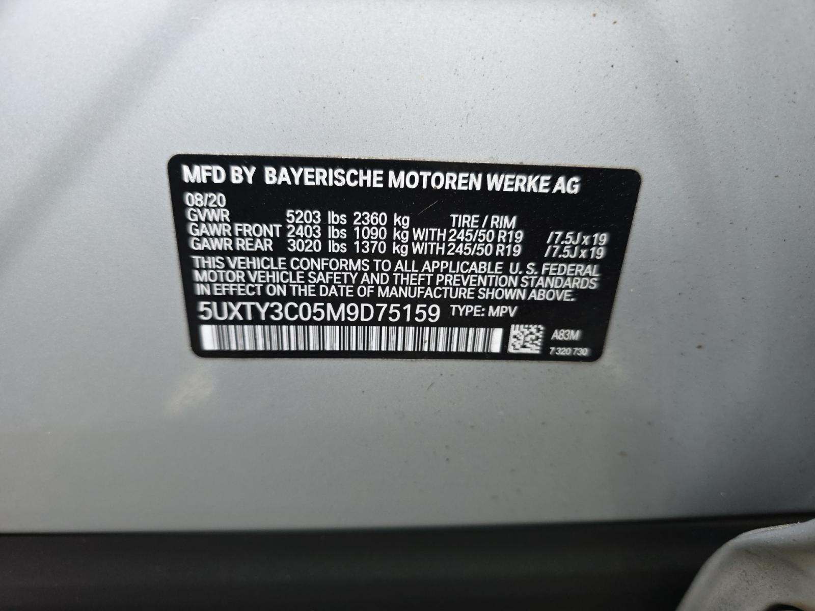 2021 BMW X3 sDrive30i RWD