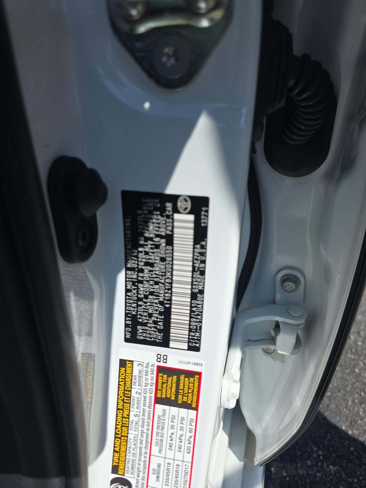 2019 Toyota Avalon Limited FWD