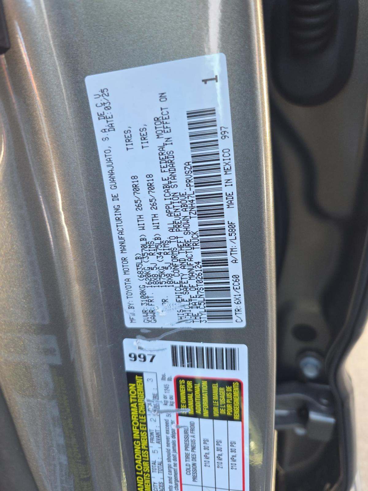 2025 Toyota Tacoma Hybrid Trailhunter AWD