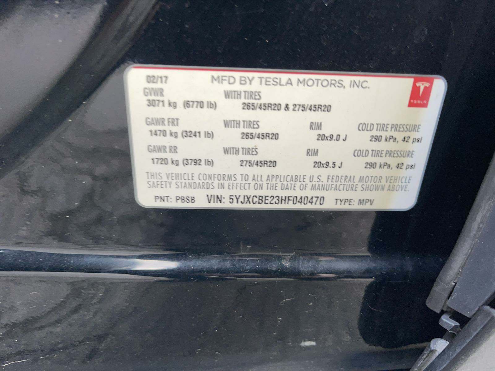 2017 Tesla Model X 75D AWD