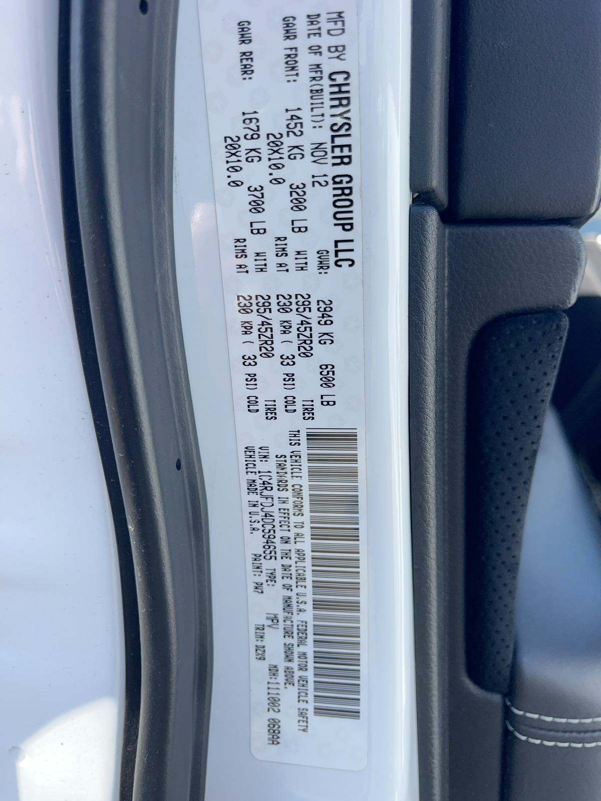 2013 Jeep Grand Cherokee SRT8 Alpine Edition AWD