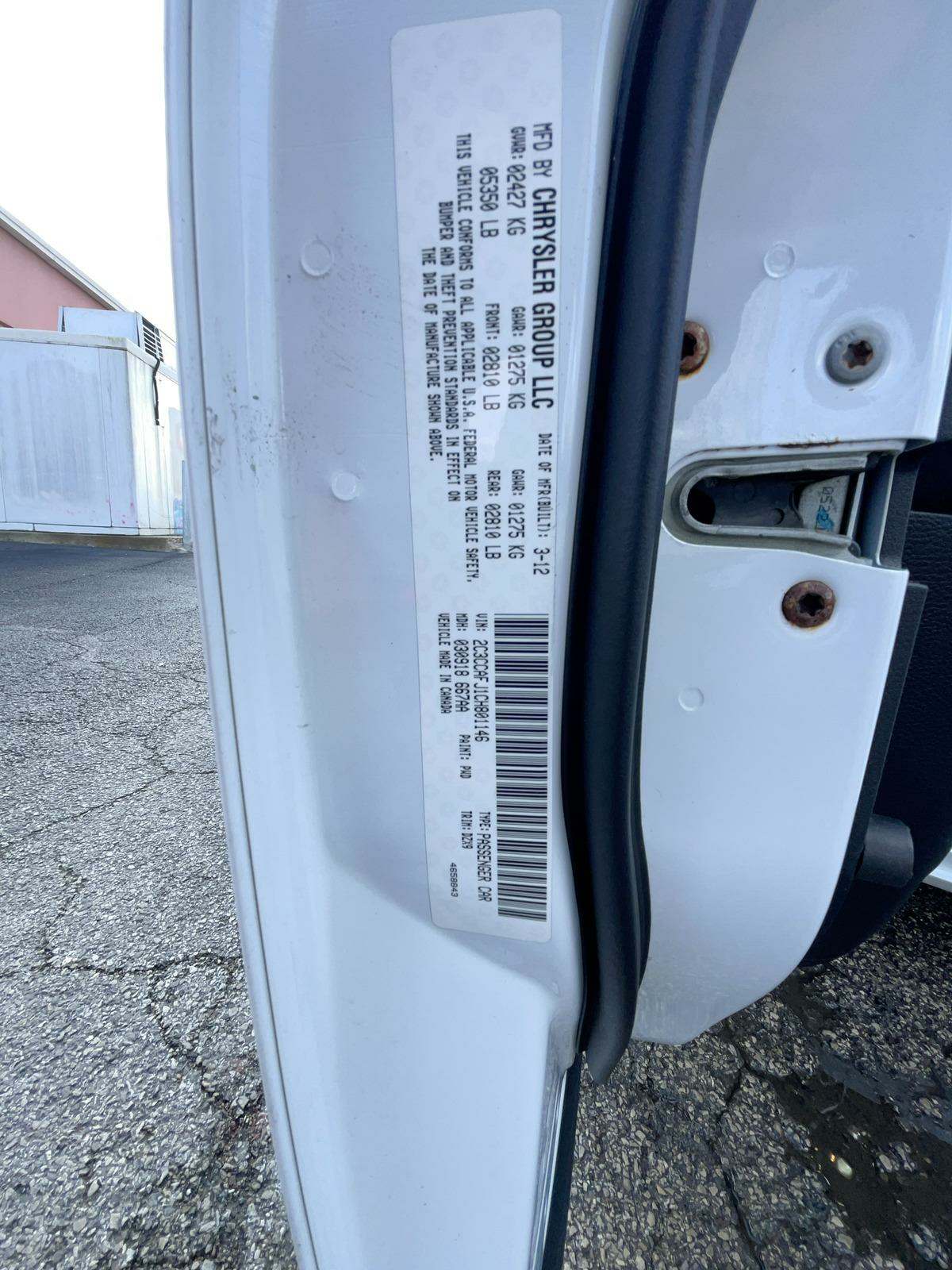 2012 Chrysler 300 SRT8 RWD