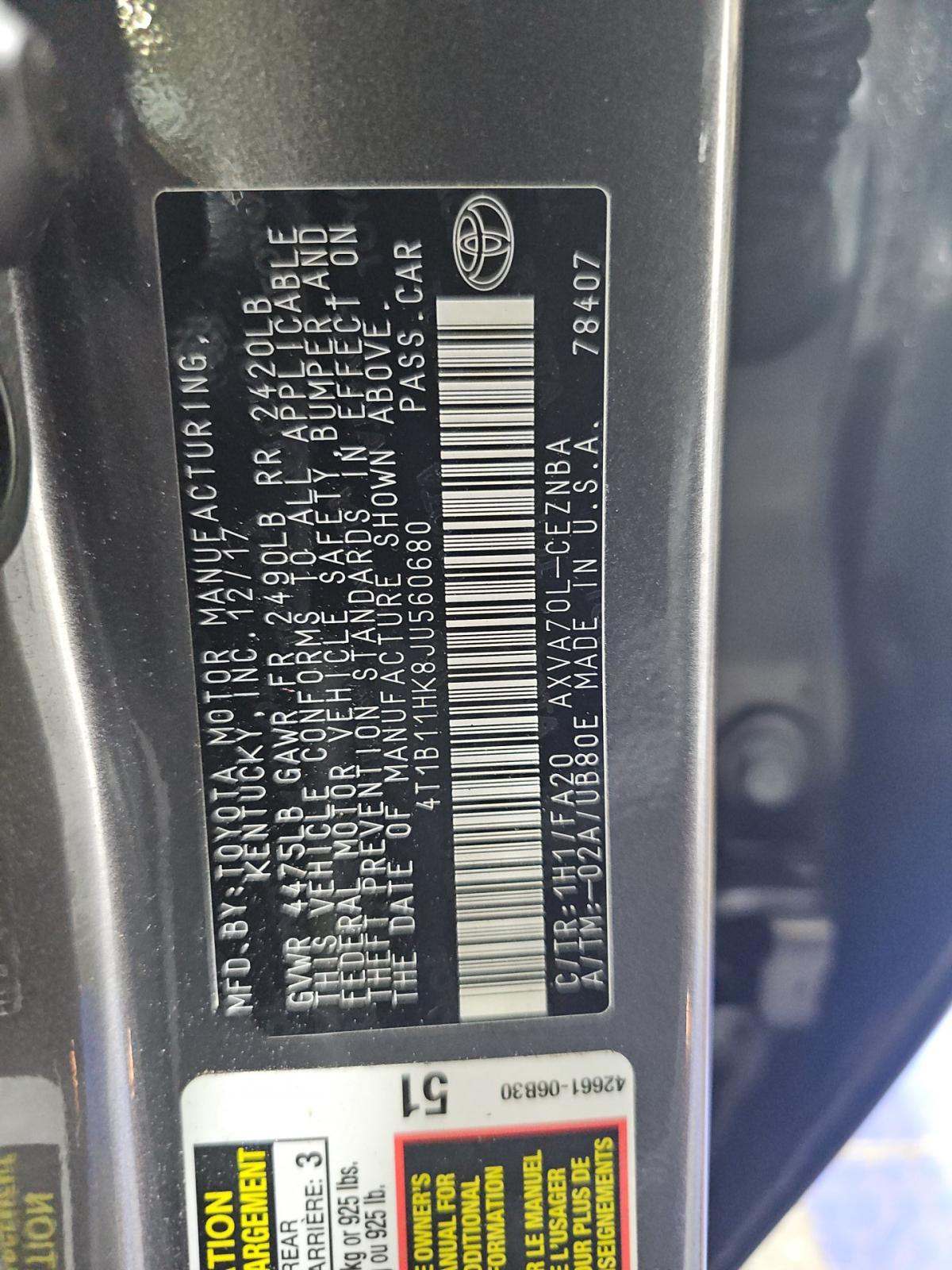 TOYOTA CAMRY - 5