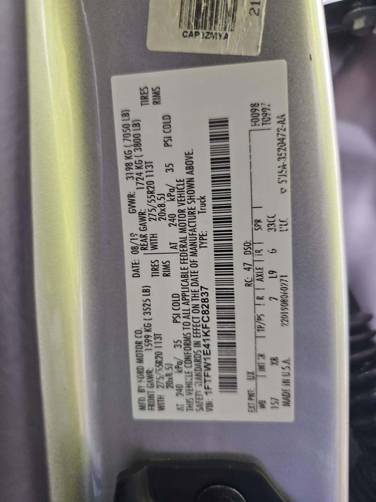 2019 Ford F-150 XLT AWD