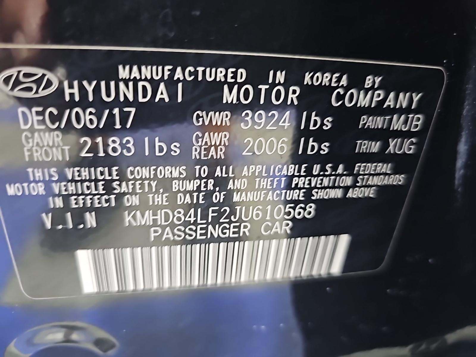 2018 Hyundai Elantra SEL FWD