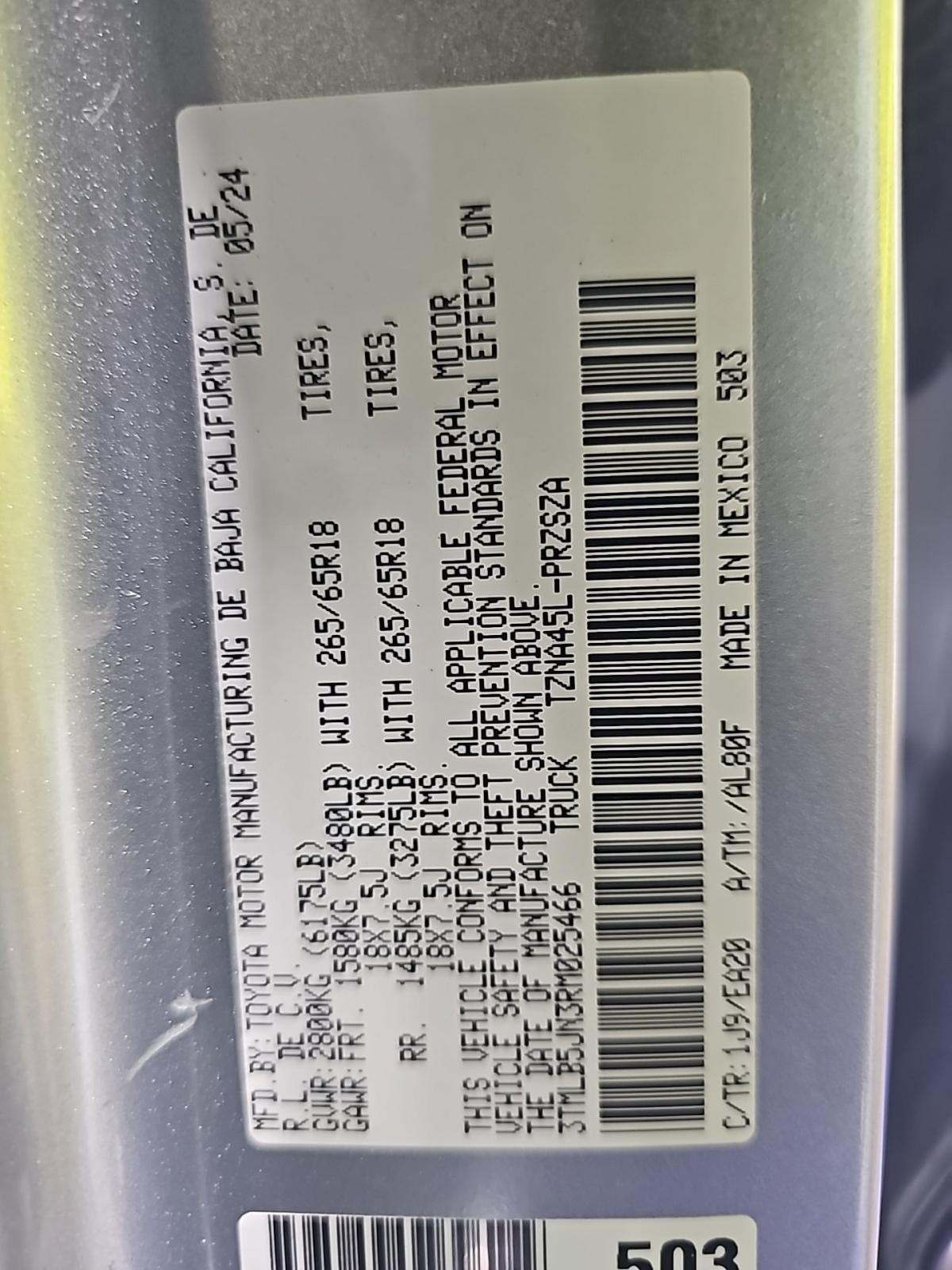 2024 Toyota Tacoma TRD Sport AWD