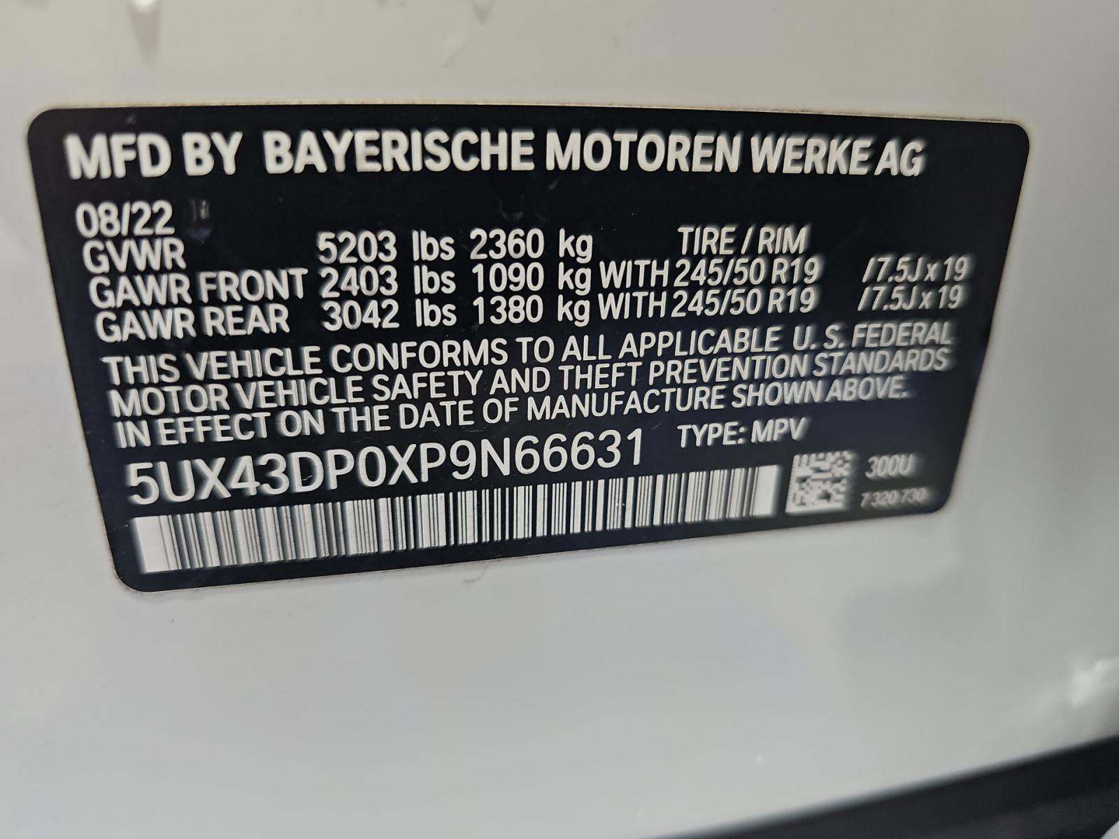 2023 BMW X3 sDrive30i RWD