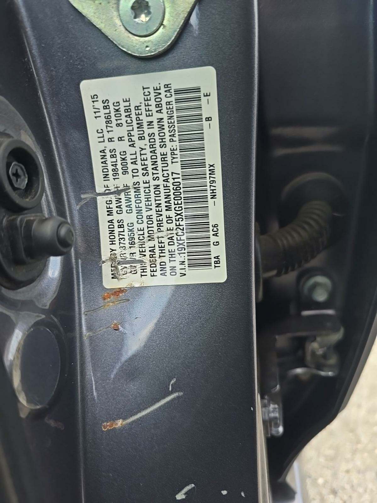 2016 Honda Civic LX FWD