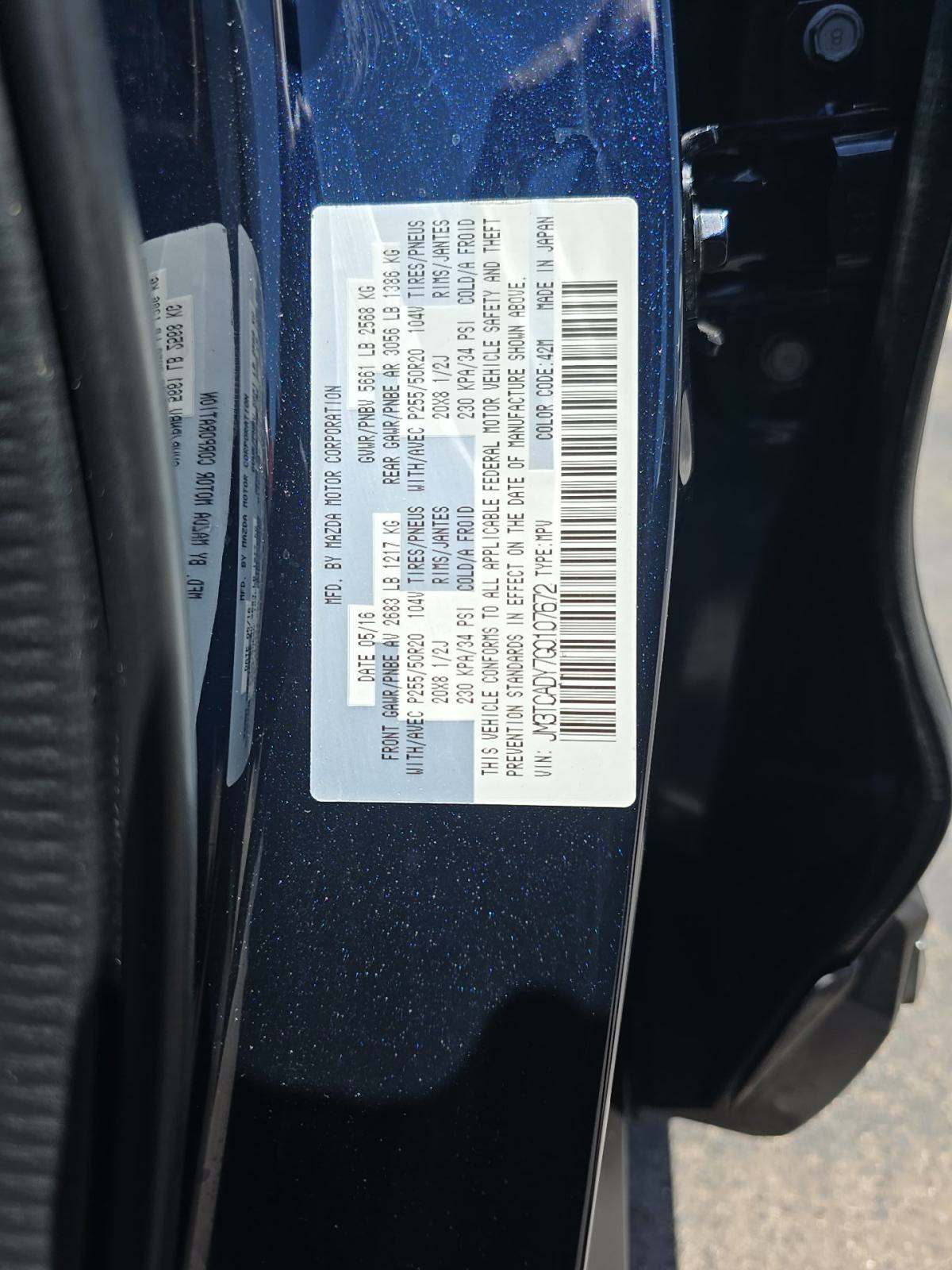 2016 MAZDA CX-9 Grand Touring FWD