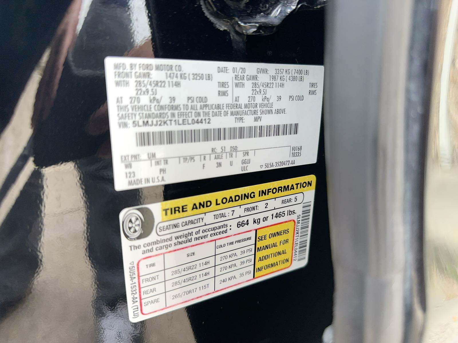 2020 Lincoln Navigator Reserve RWD