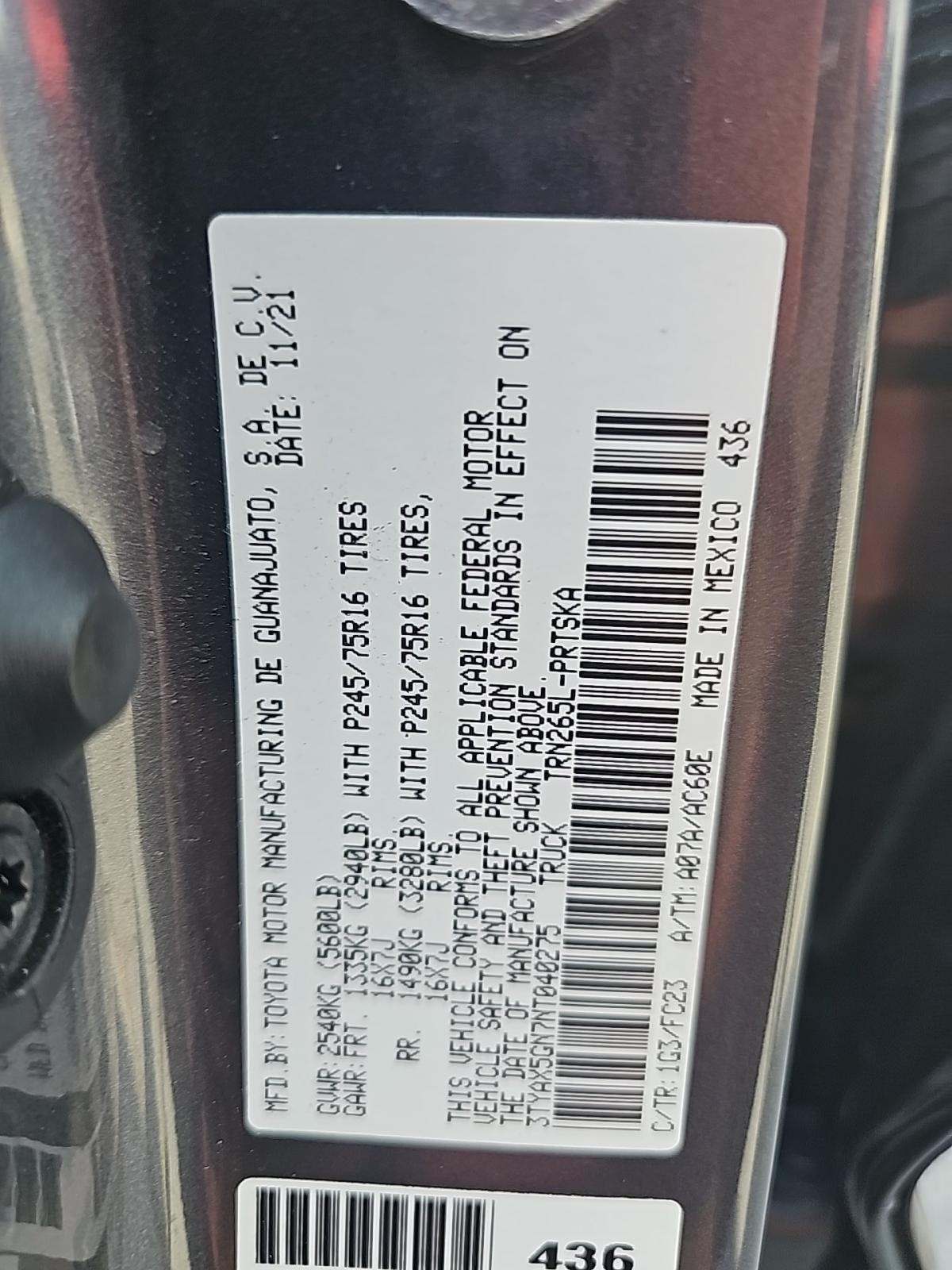 2022 Toyota Tacoma SR5 RWD