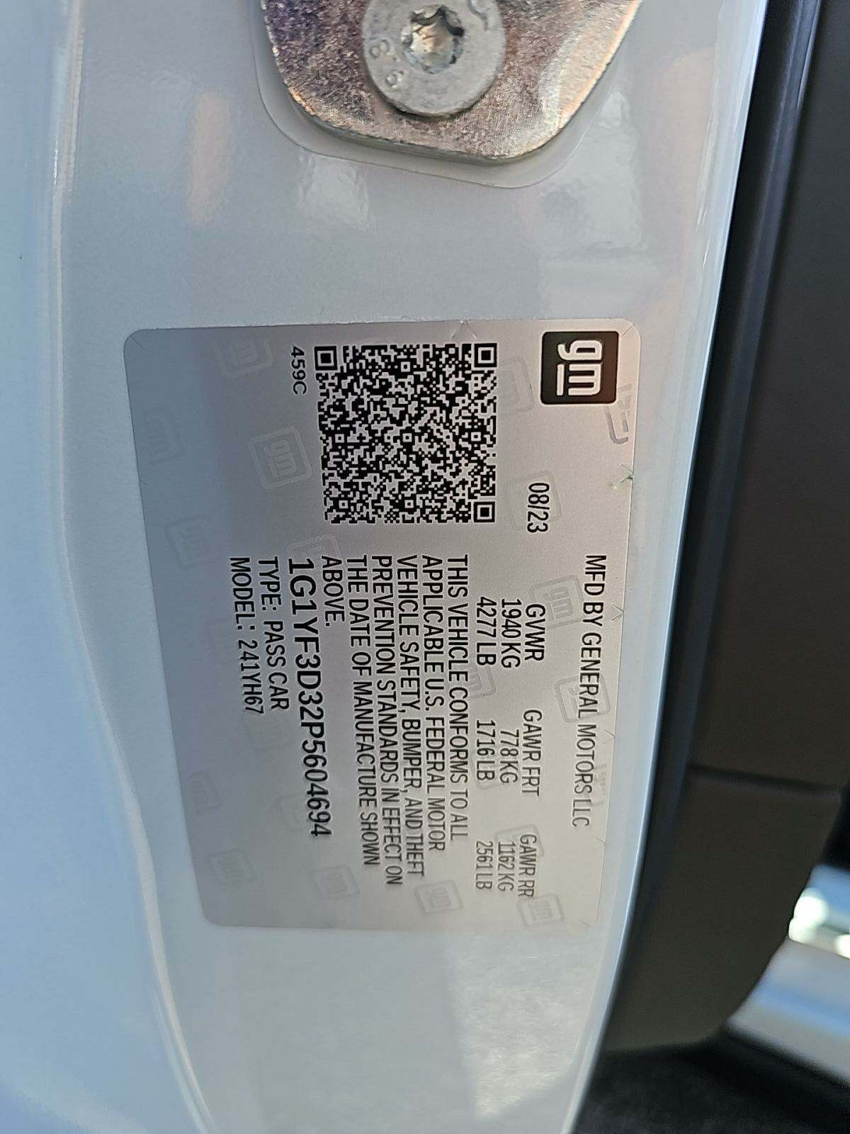 2023 Chevrolet Corvette Z06 RWD