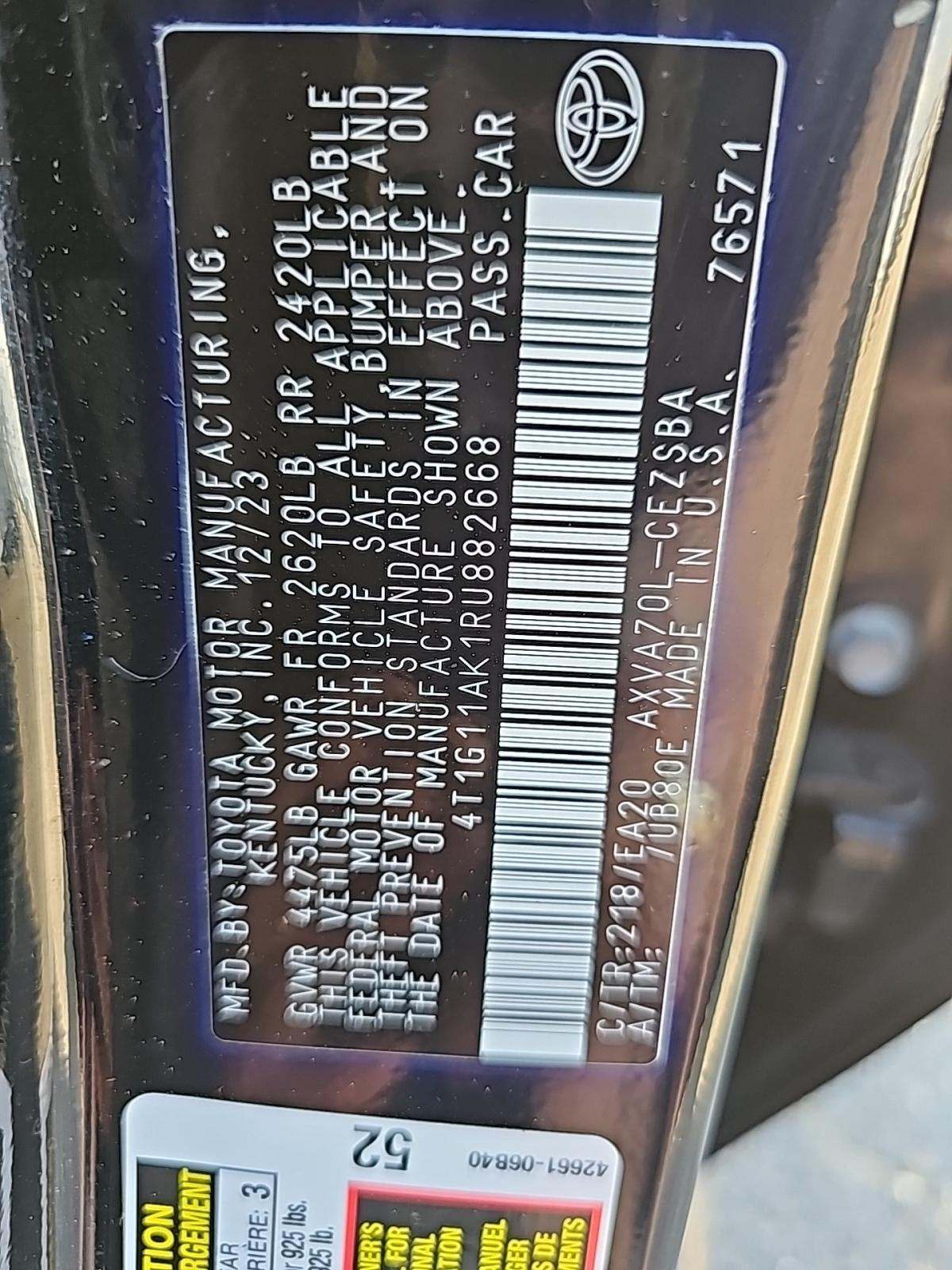 2024 Toyota Camry SE FWD