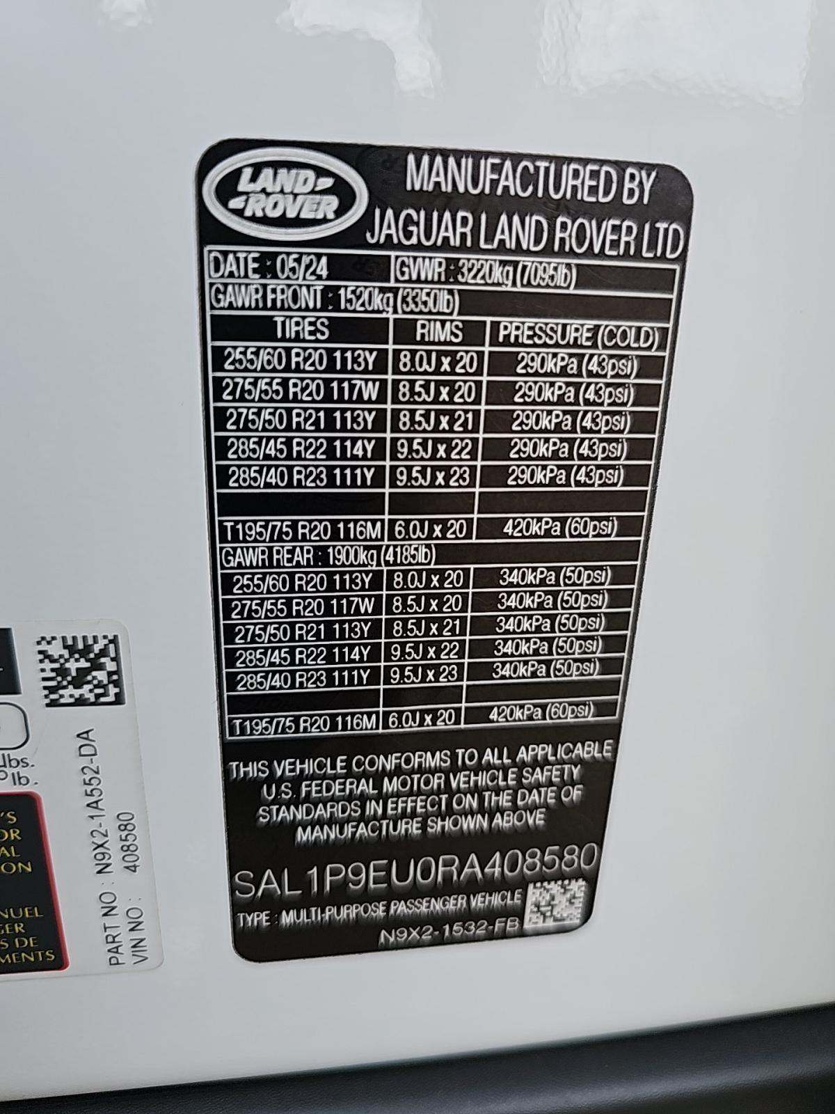 2024 Land Rover Range Rover Sport SE AWD