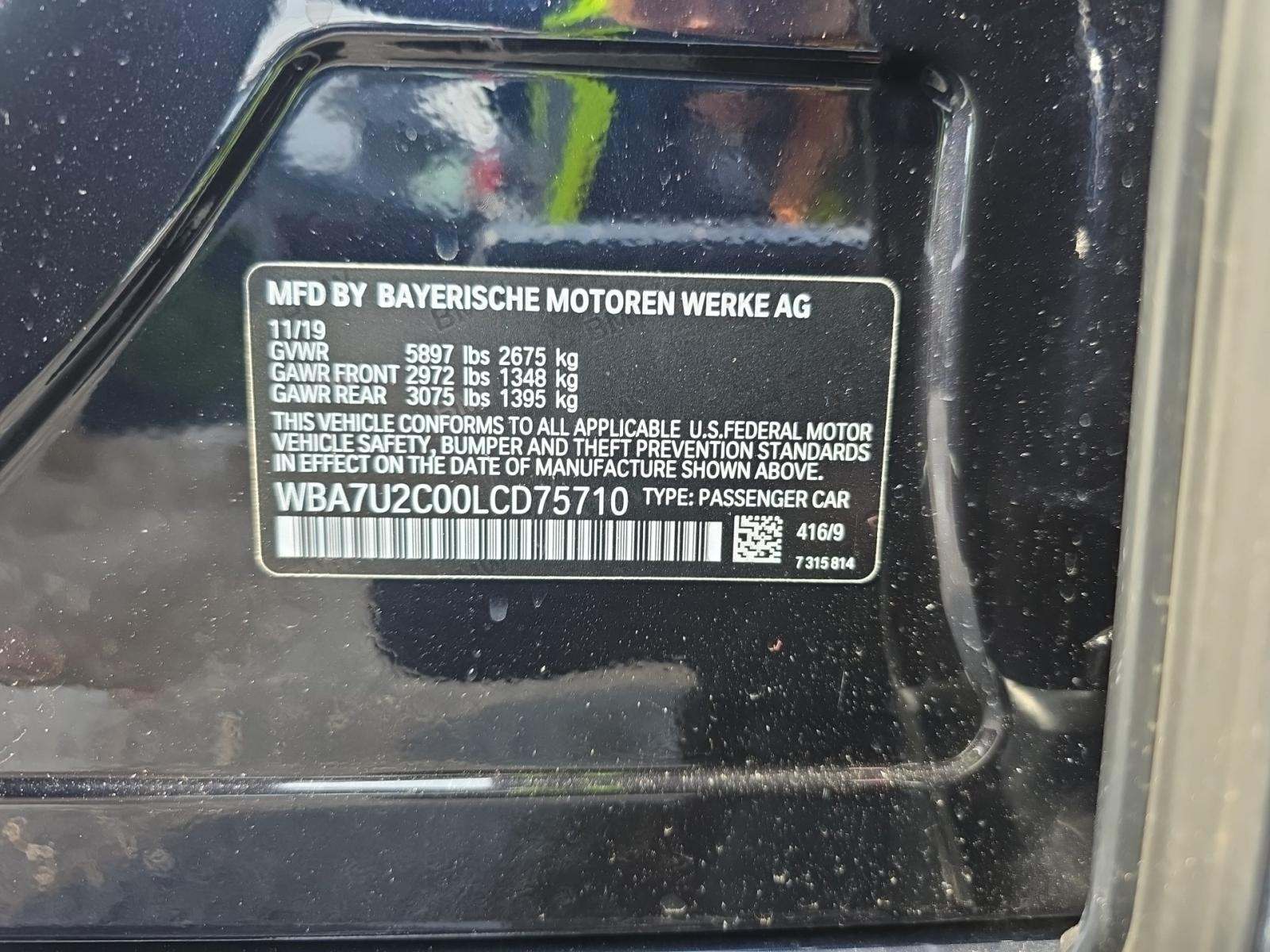 2020 BMW 7 Series 750i xDrive AWD