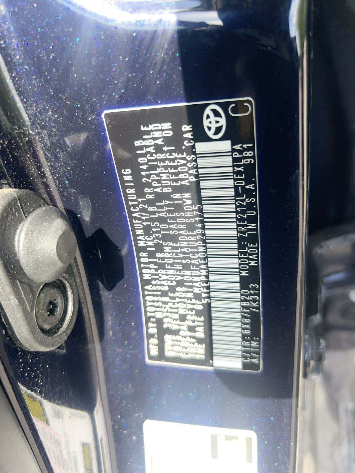 2022 Toyota Corolla LE FWD