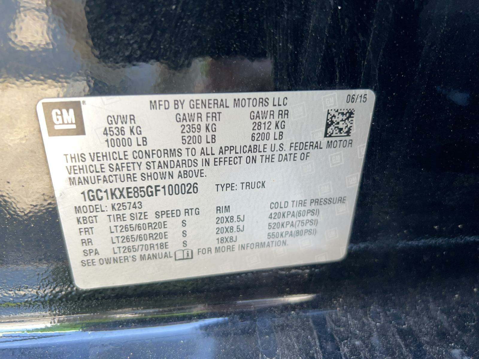 2016 Chevrolet Silverado 2500HD High Country AWD