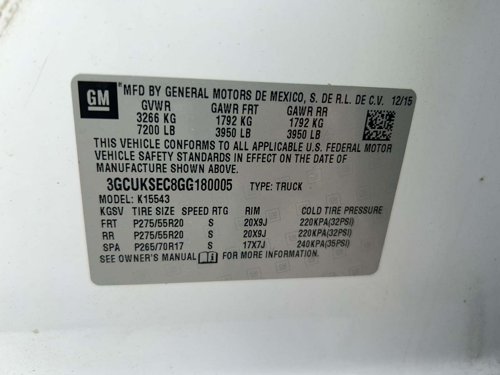 2016 Chevrolet Silverado 1500 LTZ AWD