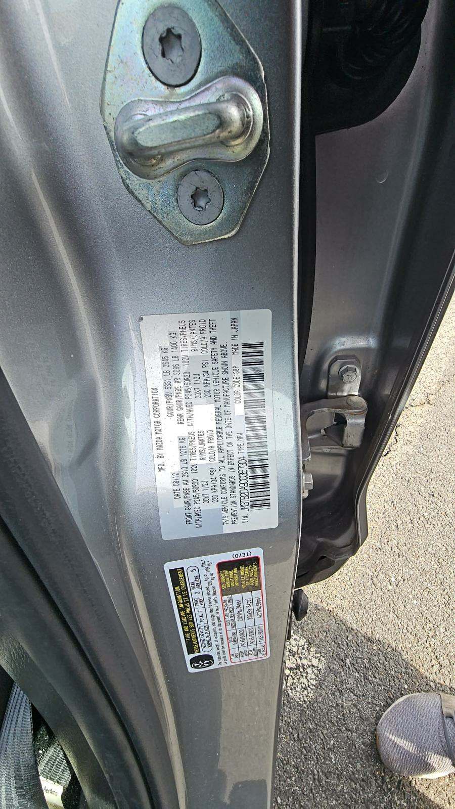 2012 MAZDA CX-9 Grand Touring FWD