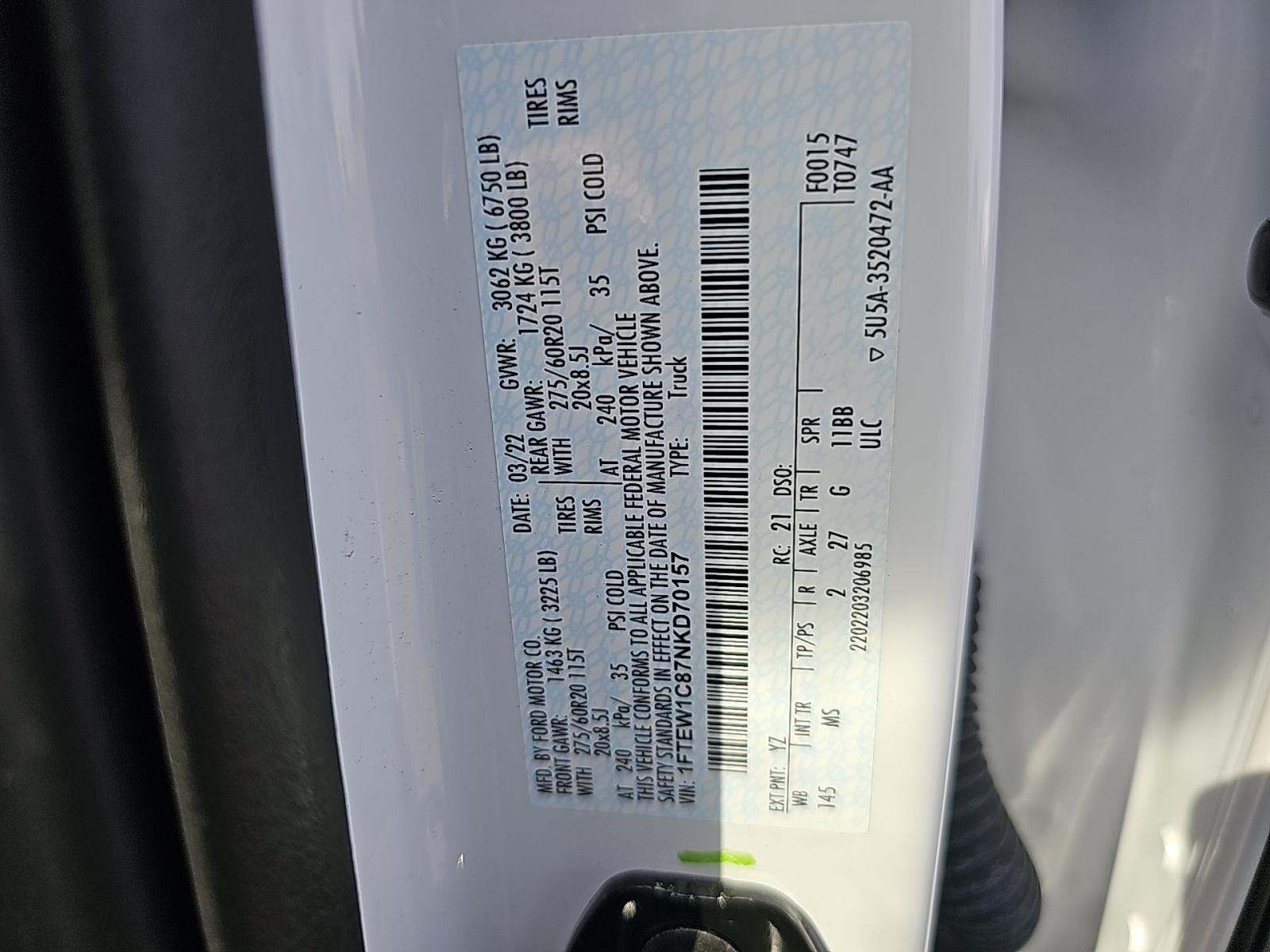 2022 Ford F-150 XLT RWD