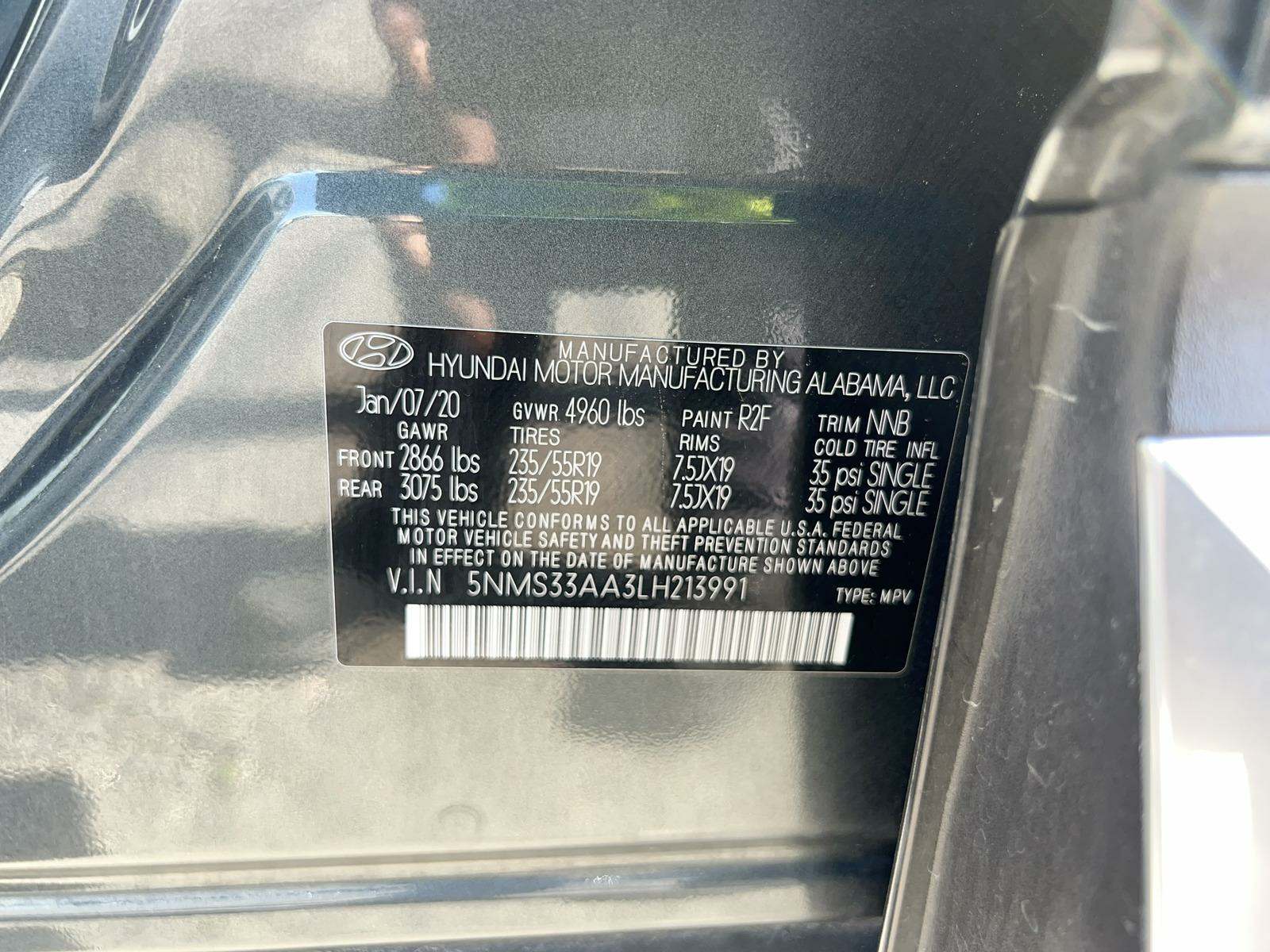 2020 Hyundai Santa Fe SEL FWD