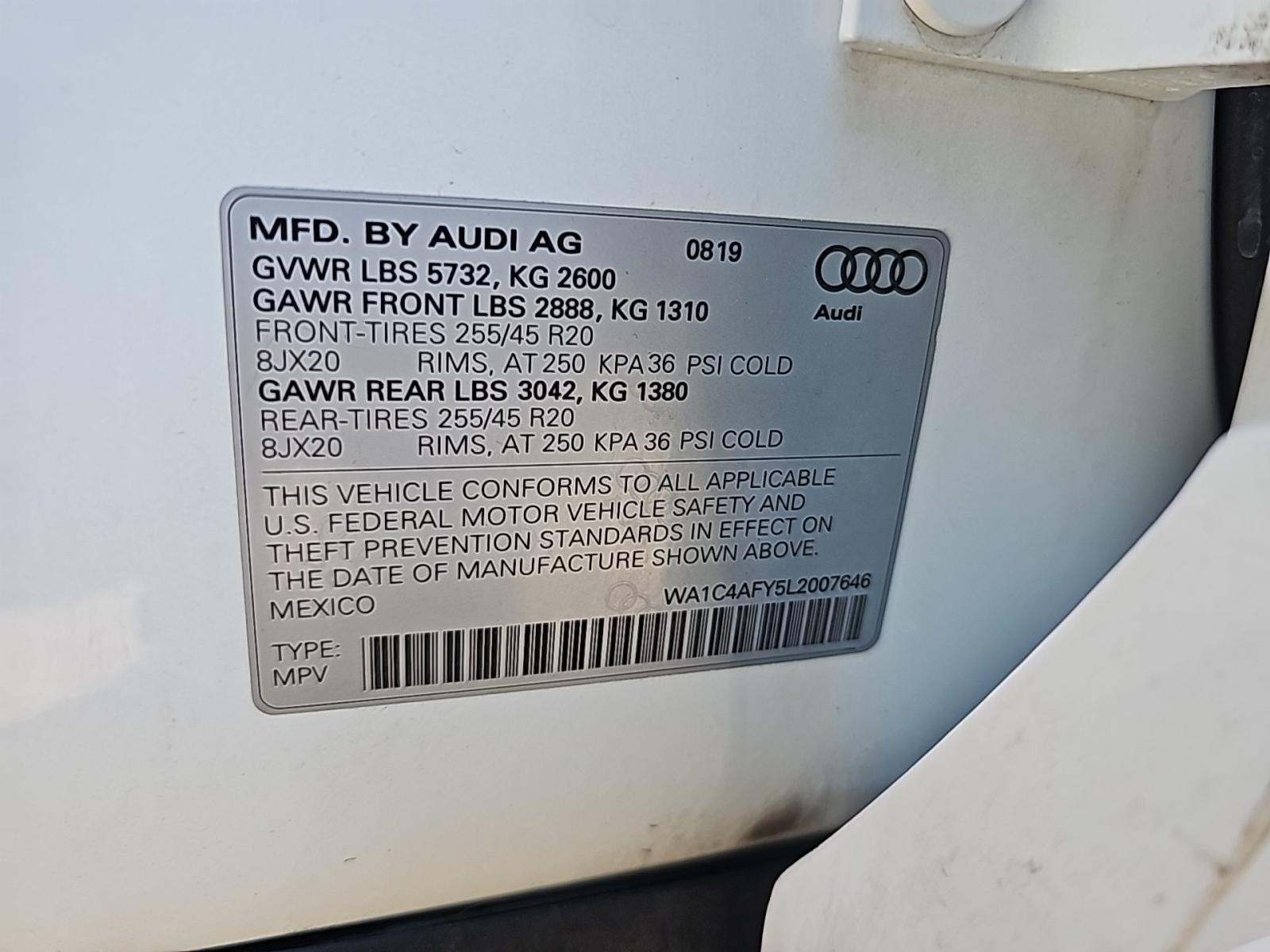 2020 Audi SQ5 Prestige AWD