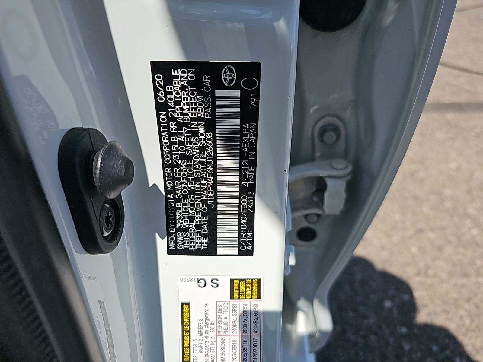 2021 Toyota Corolla LE FWD