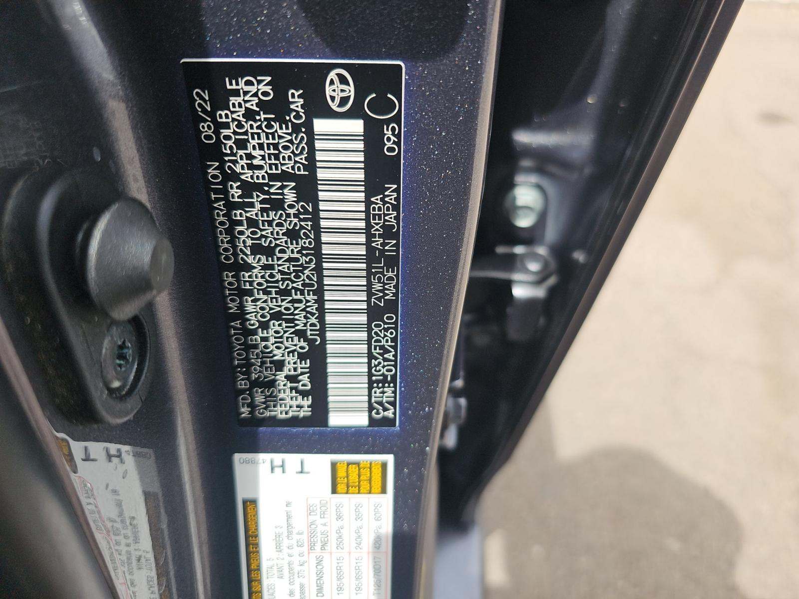 2022 Toyota Prius LE FWD