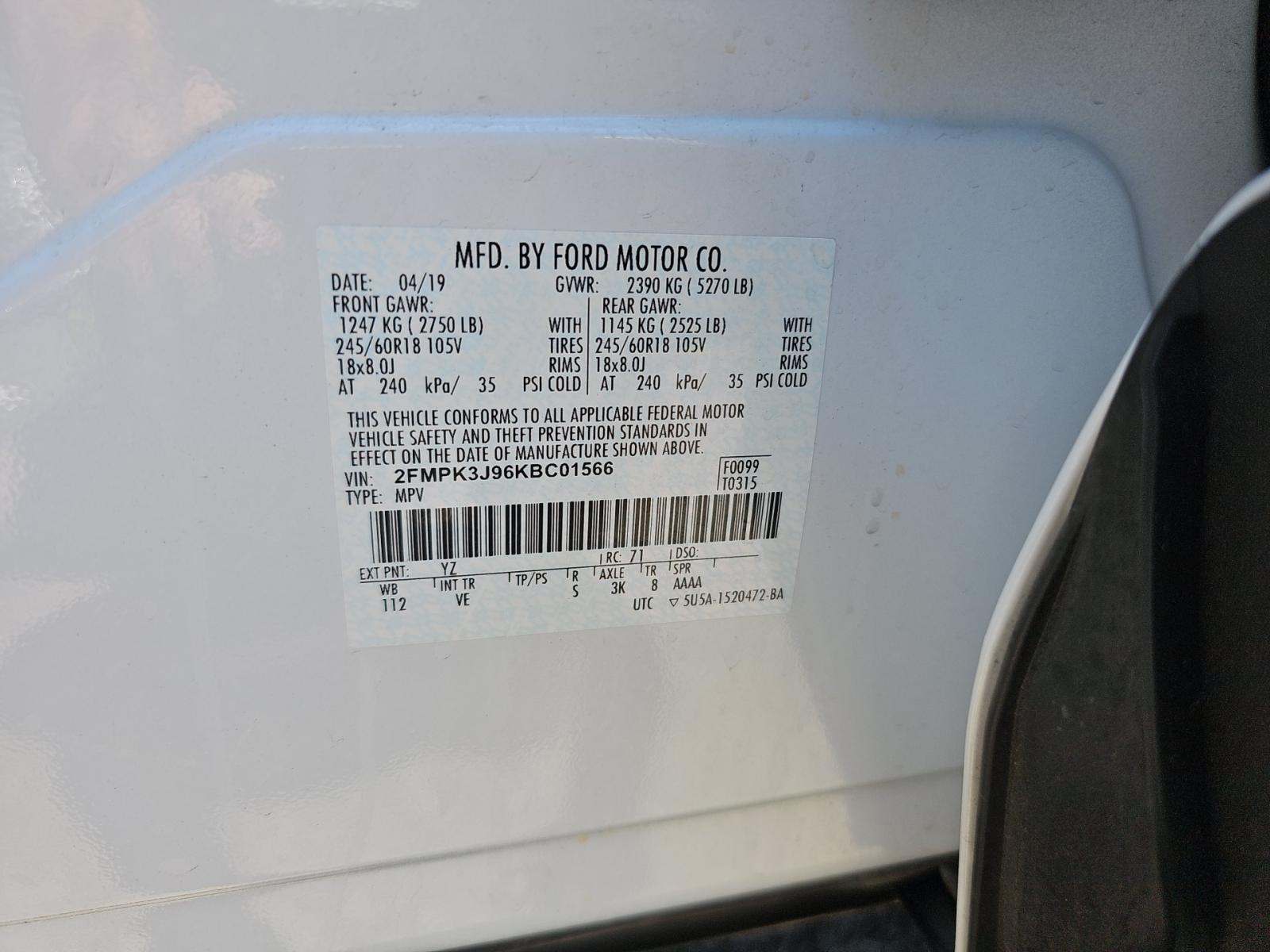 2019 Ford Edge SEL FWD