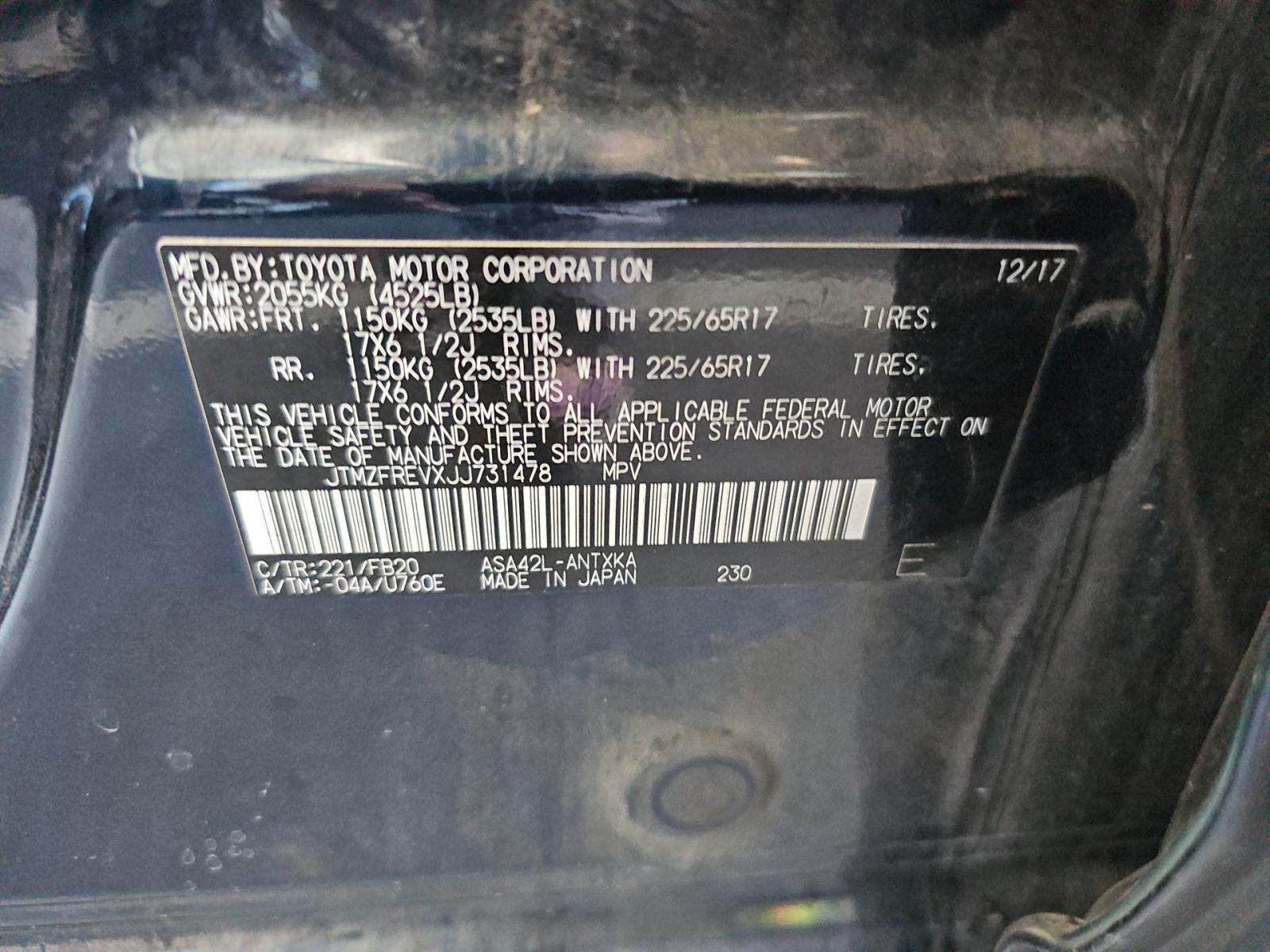 2018 Toyota RAV4 LE FWD