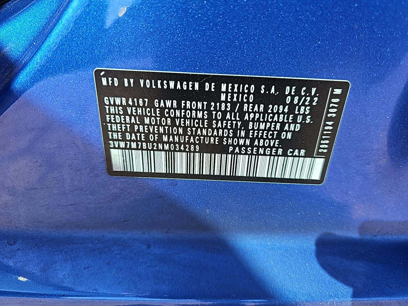 2022 Volkswagen Jetta 1.5T SE FWD