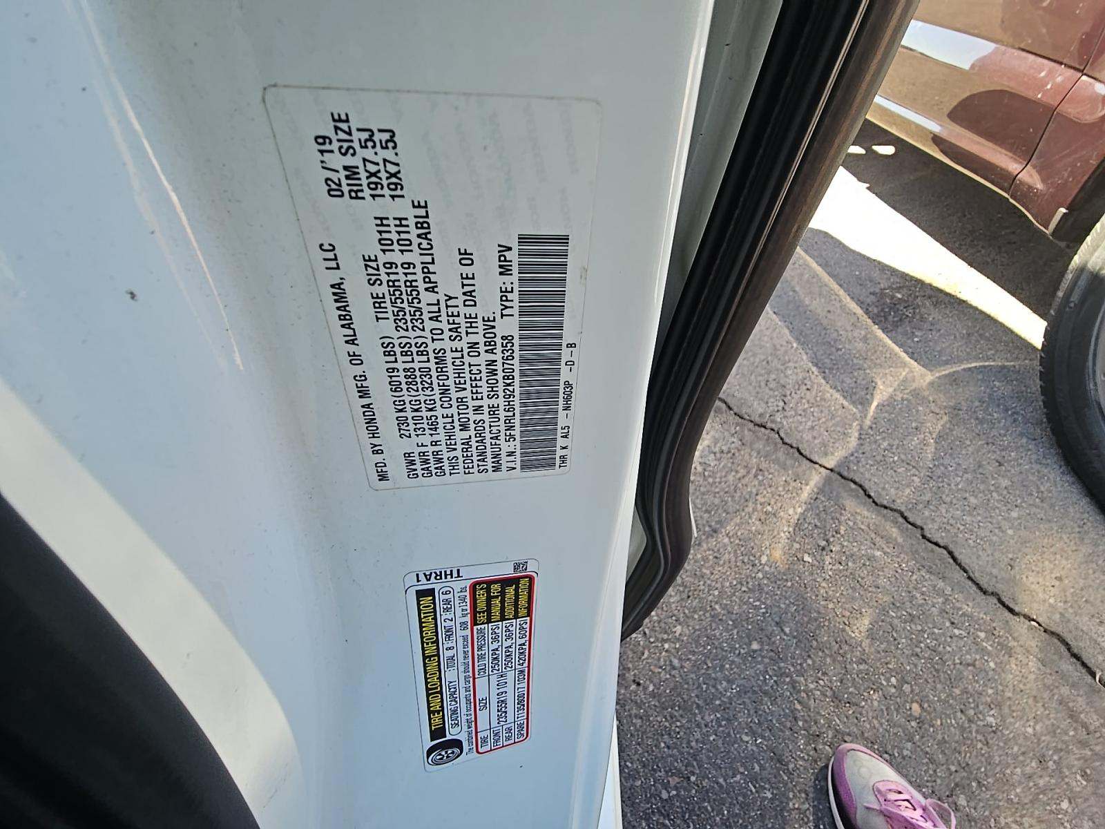 2019 Honda Odyssey Elite FWD