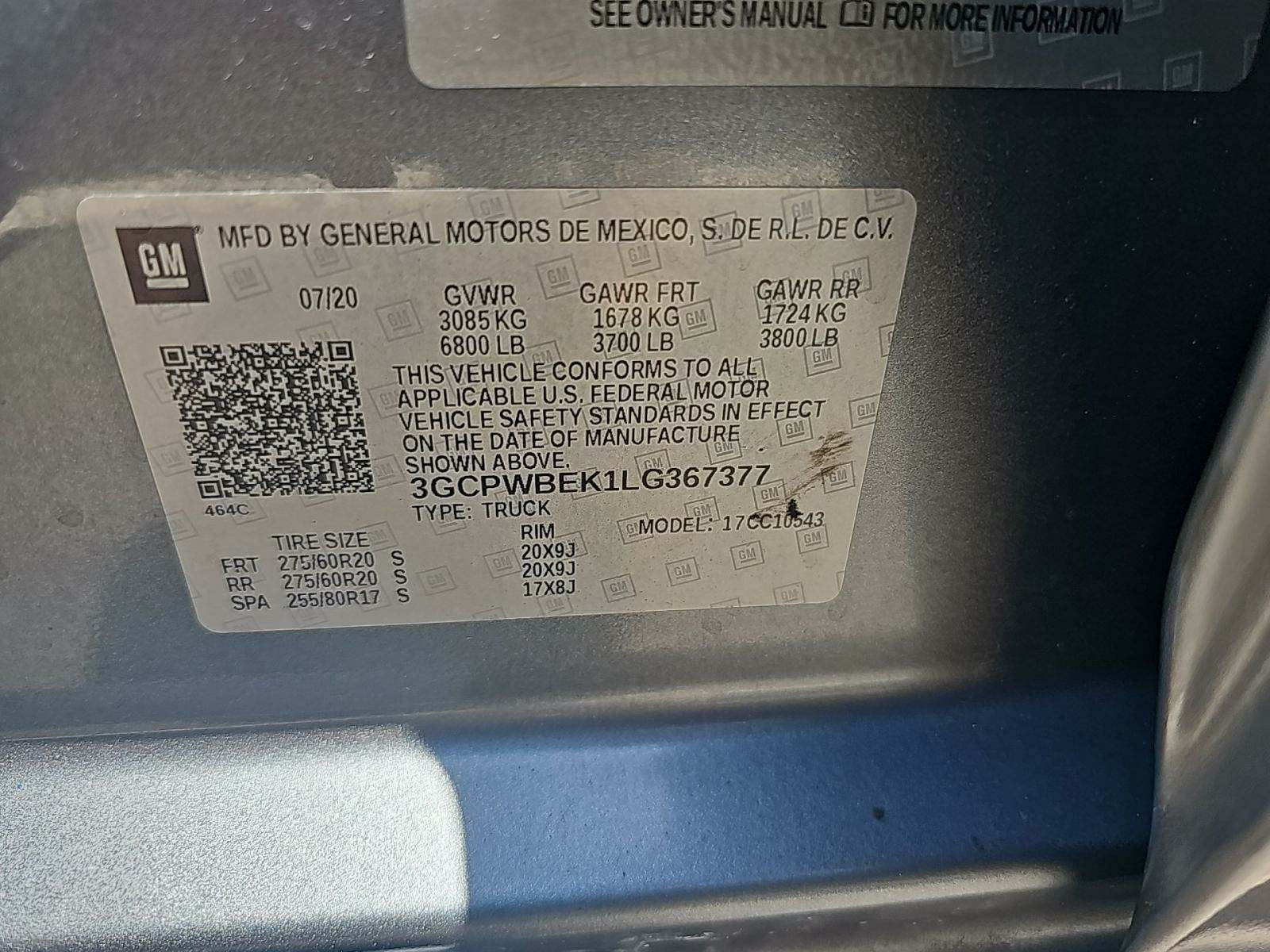 2020 Chevrolet Silverado 1500 Custom RWD