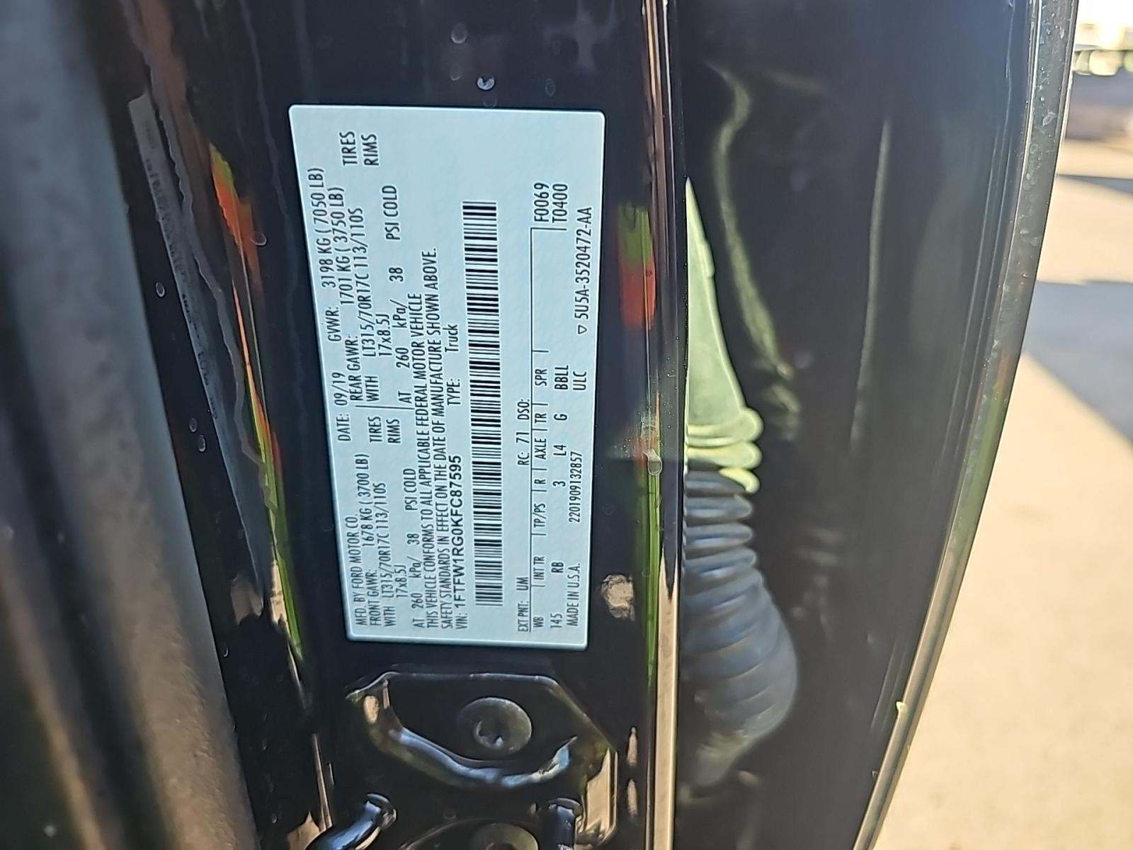 2019 Ford F-150 Raptor AWD