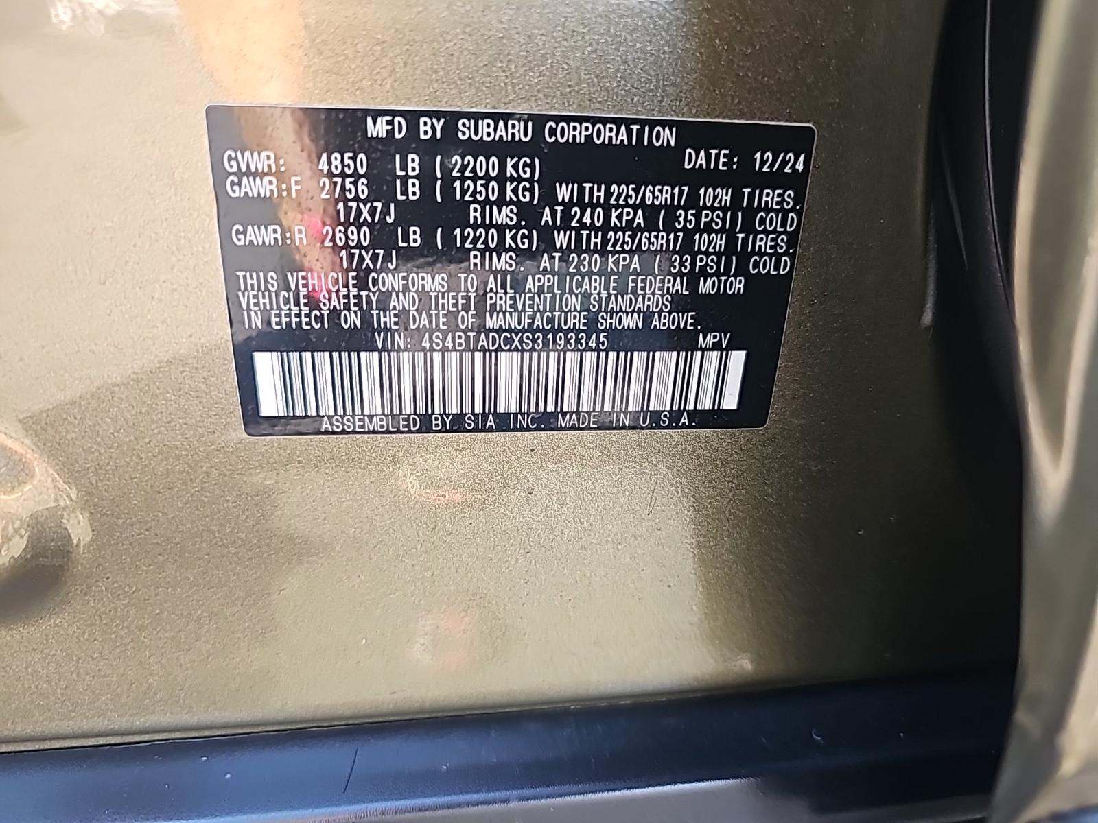 2025 Subaru Outback Premium AWD