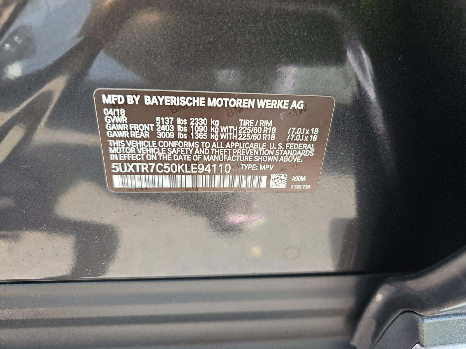 2019 BMW X3 sDrive30i RWD