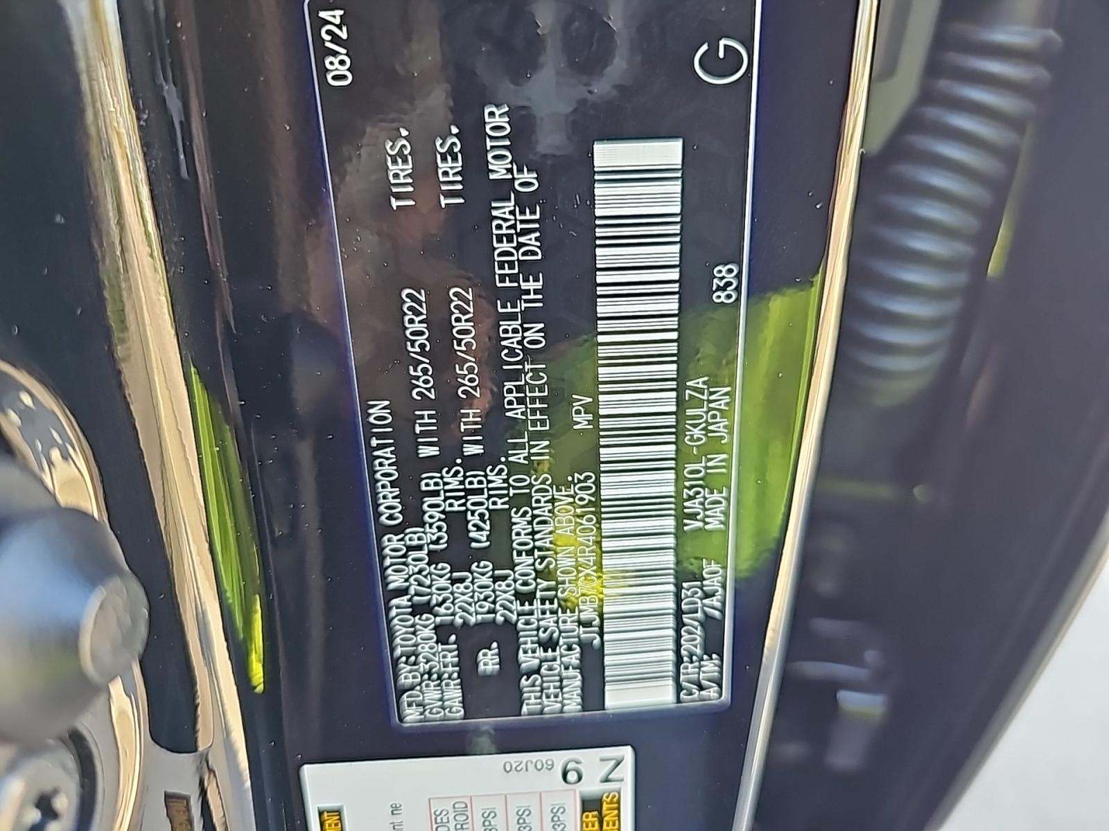 2024 Lexus LX LX 600 F SPORT AWD