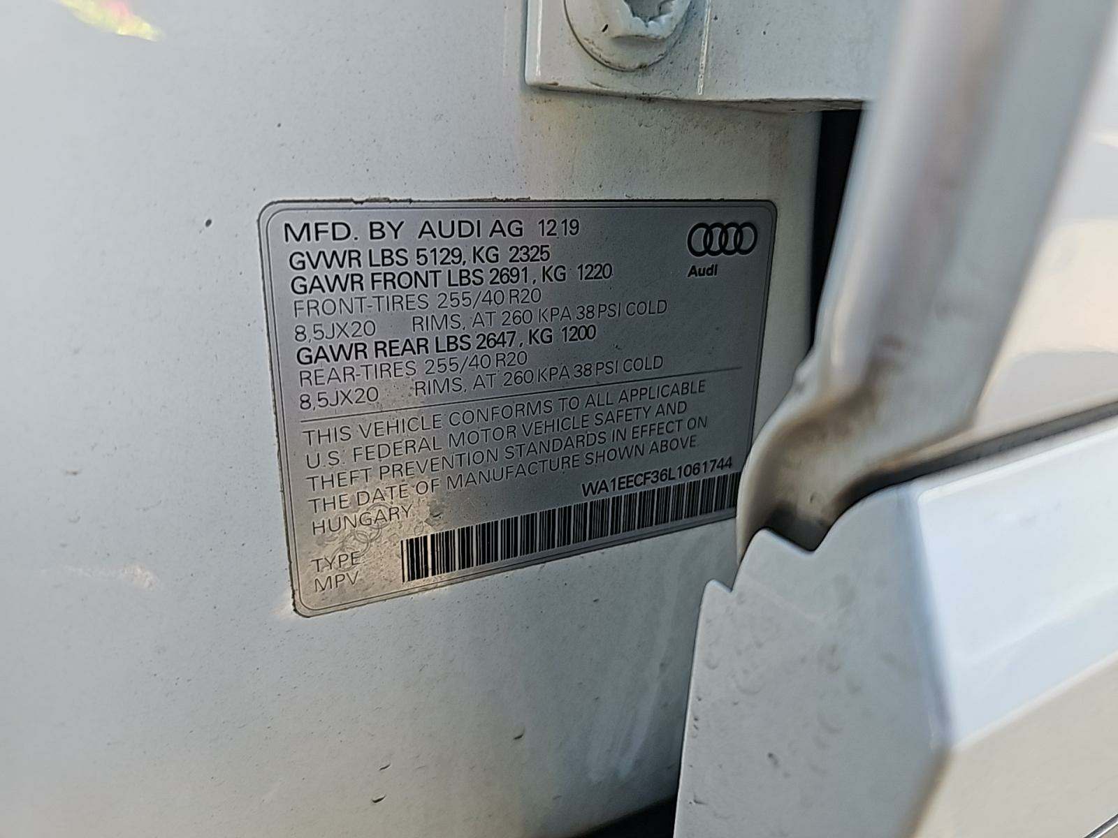 2020 Audi Q3 2.0T S line Premium Plus AWD