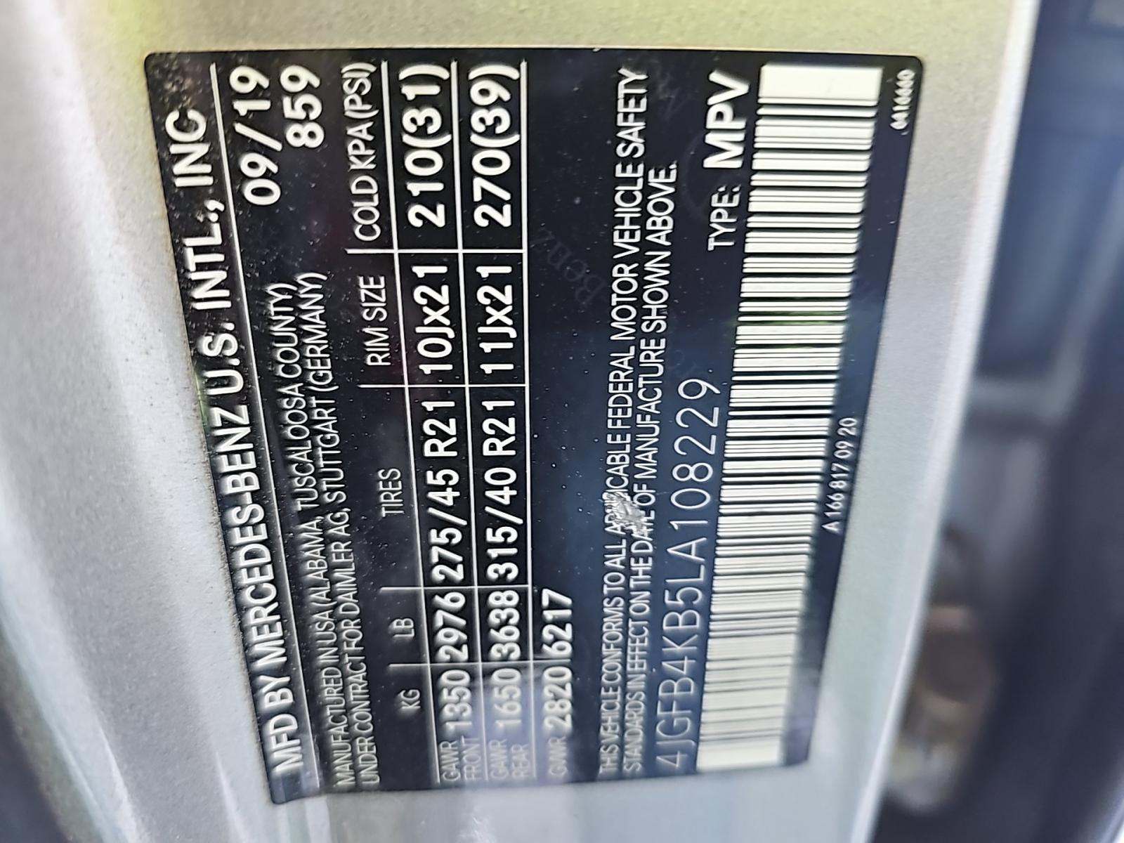 2020 Mercedes-Benz GLE GLE 350 AWD