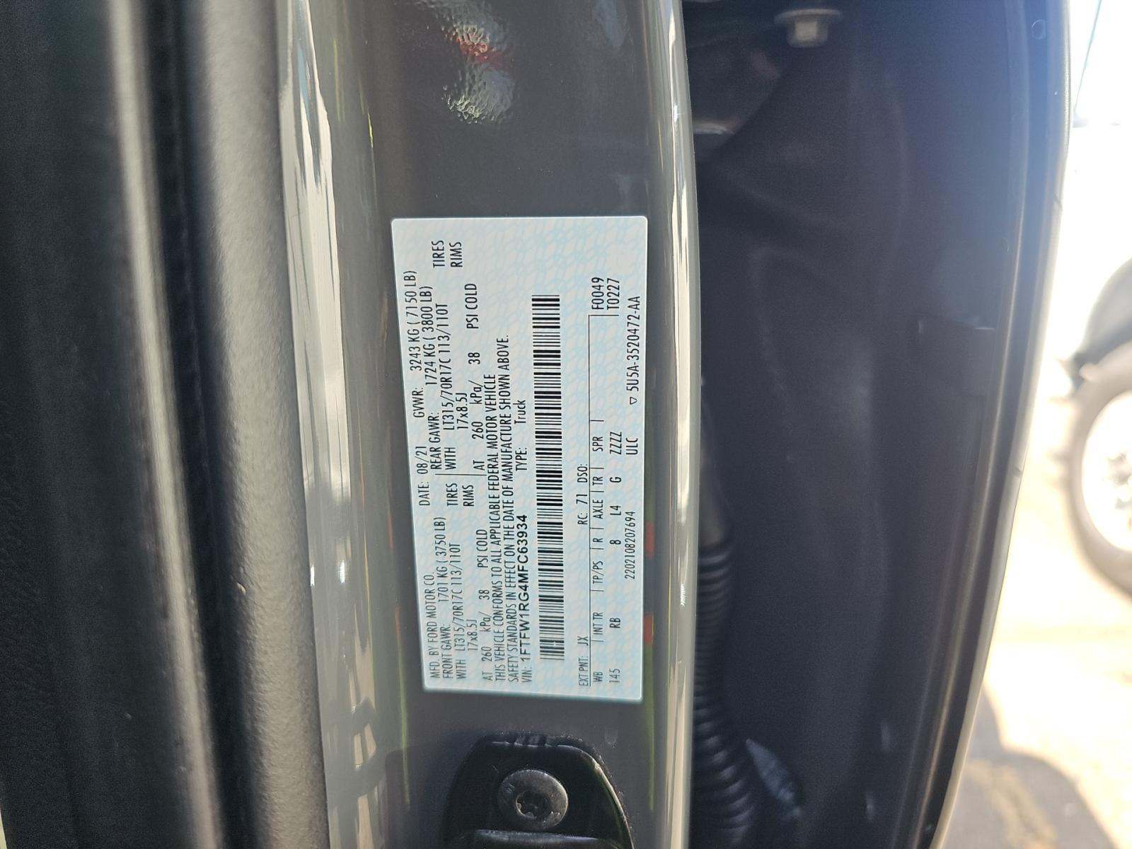 2021 Ford F-150 Raptor AWD