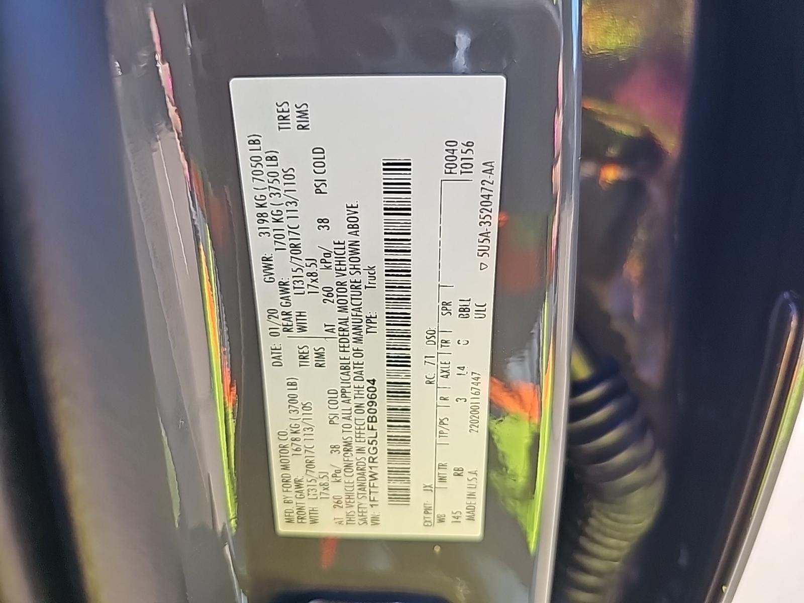 2020 Ford F-150 Raptor AWD