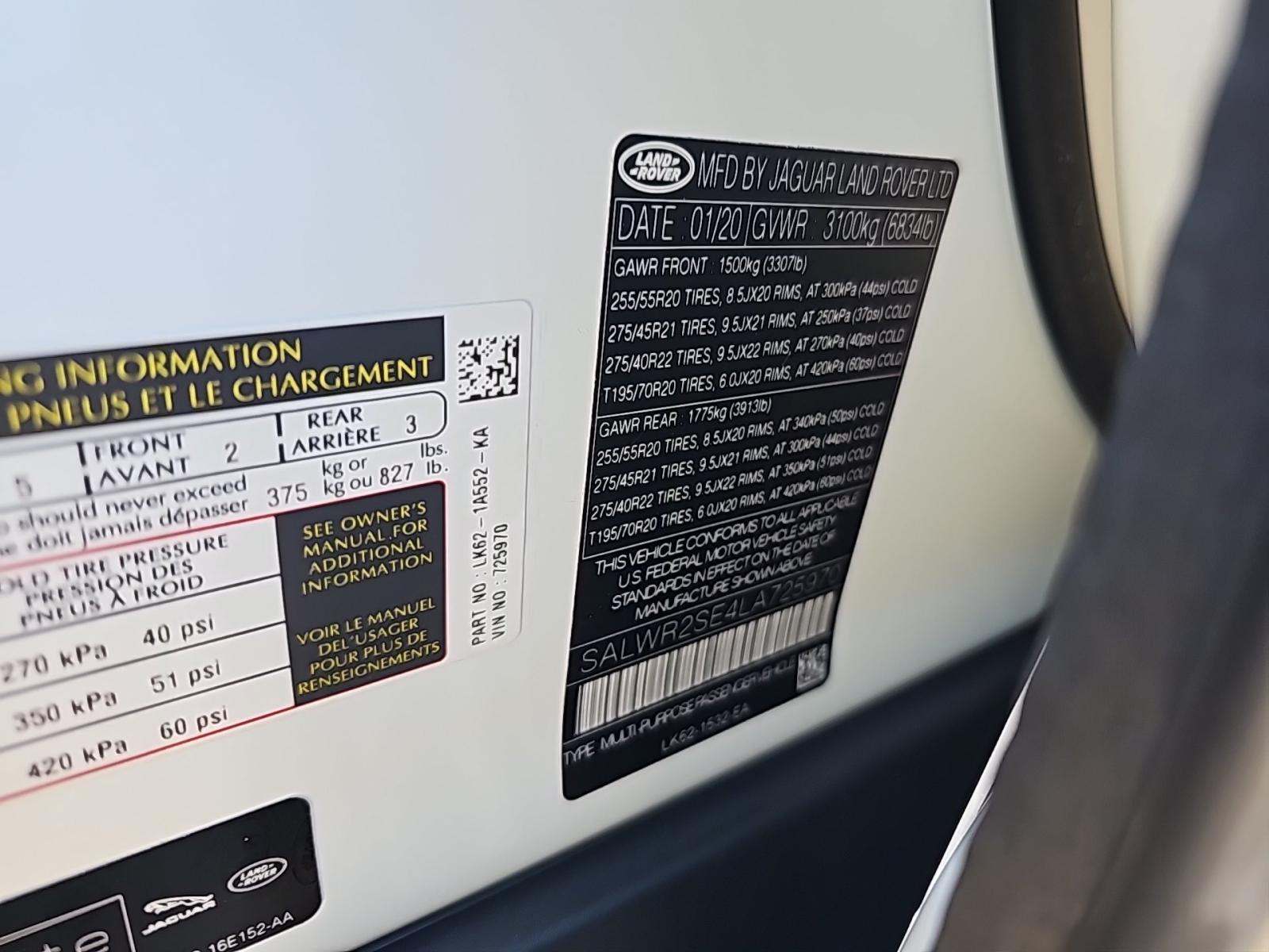 2020 Land Rover Range Rover Sport HSE Dynamic AWD