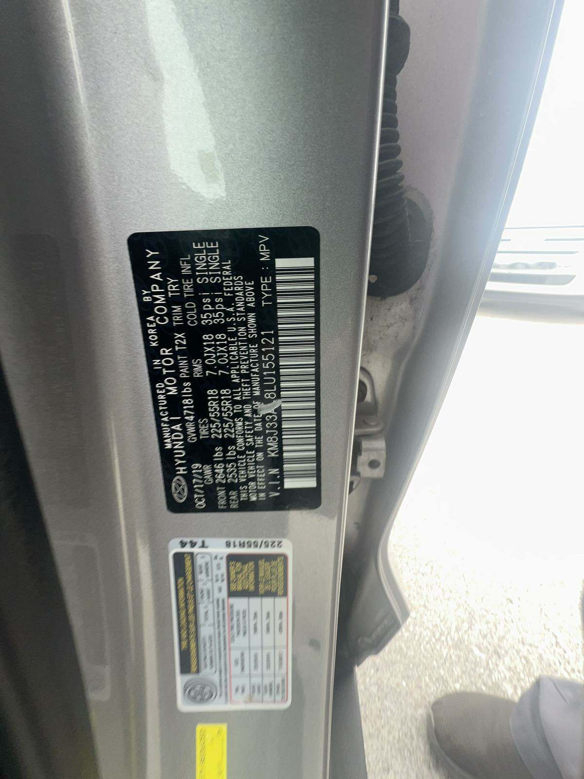 2020 Hyundai Tucson Limited FWD