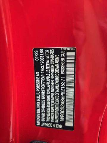 2023 Porsche 718 Boxster GTS 4.0 RWD