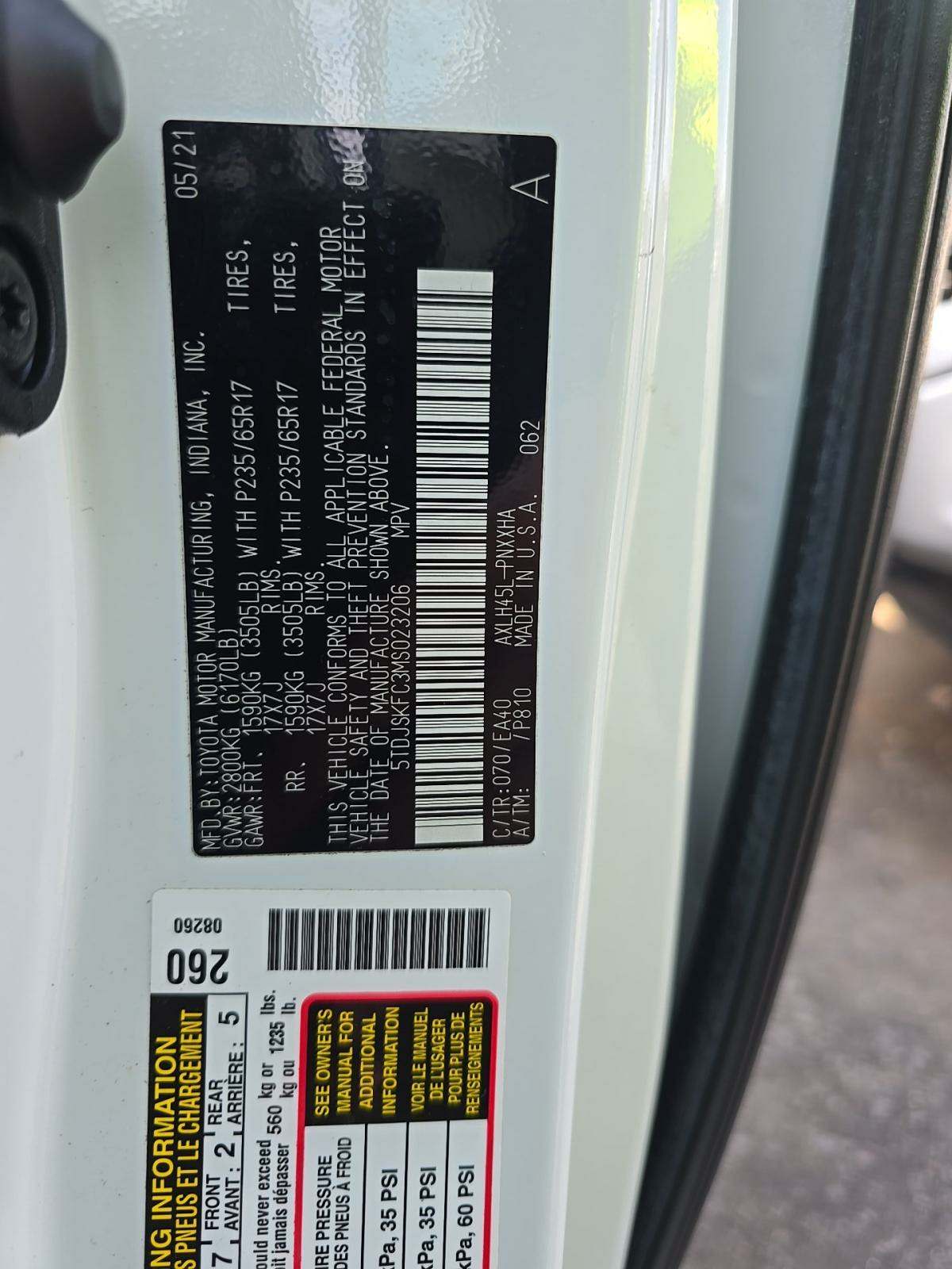 2021 Toyota Sienna XLE AWD