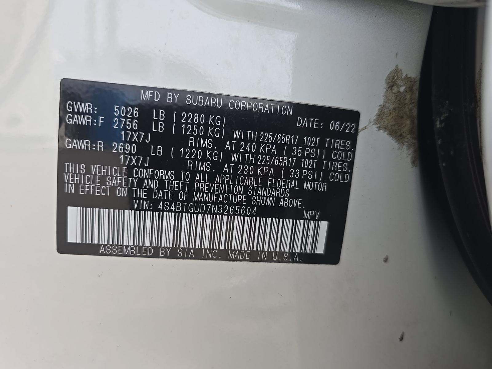 2022 Subaru Outback Wilderness AWD